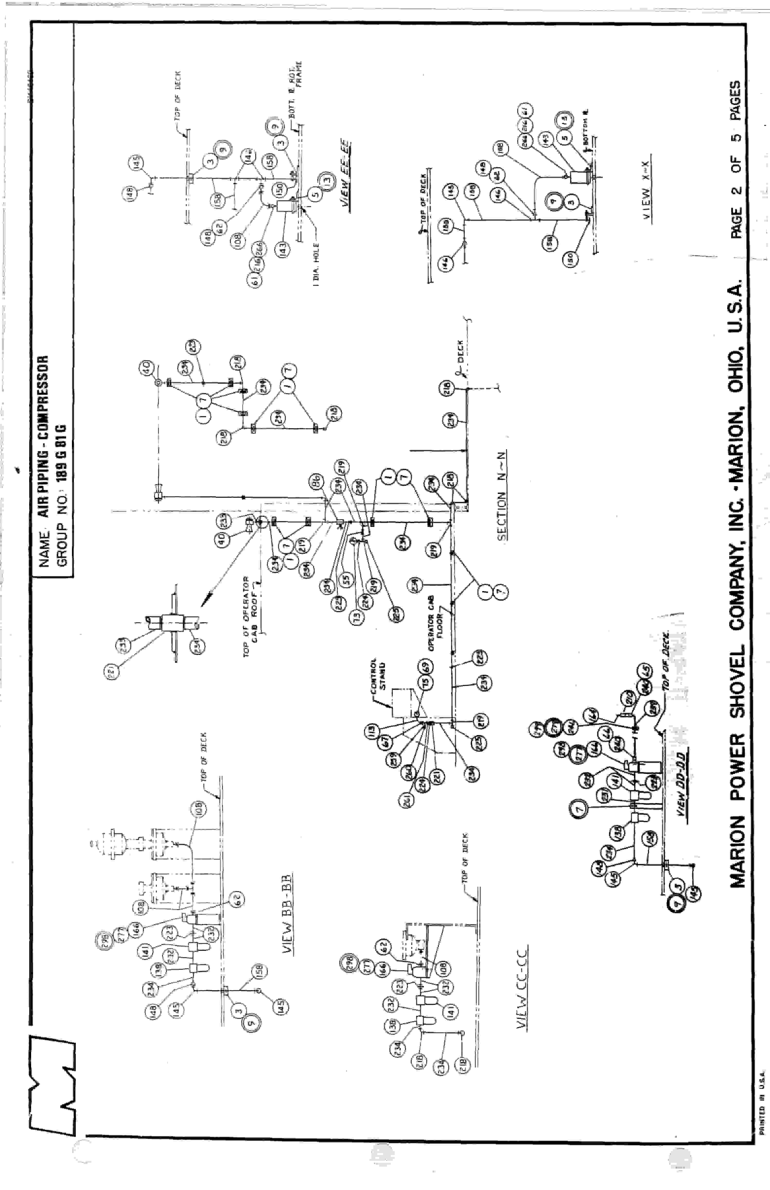Bucyrus 8050 Parts Catalog BI115469-4