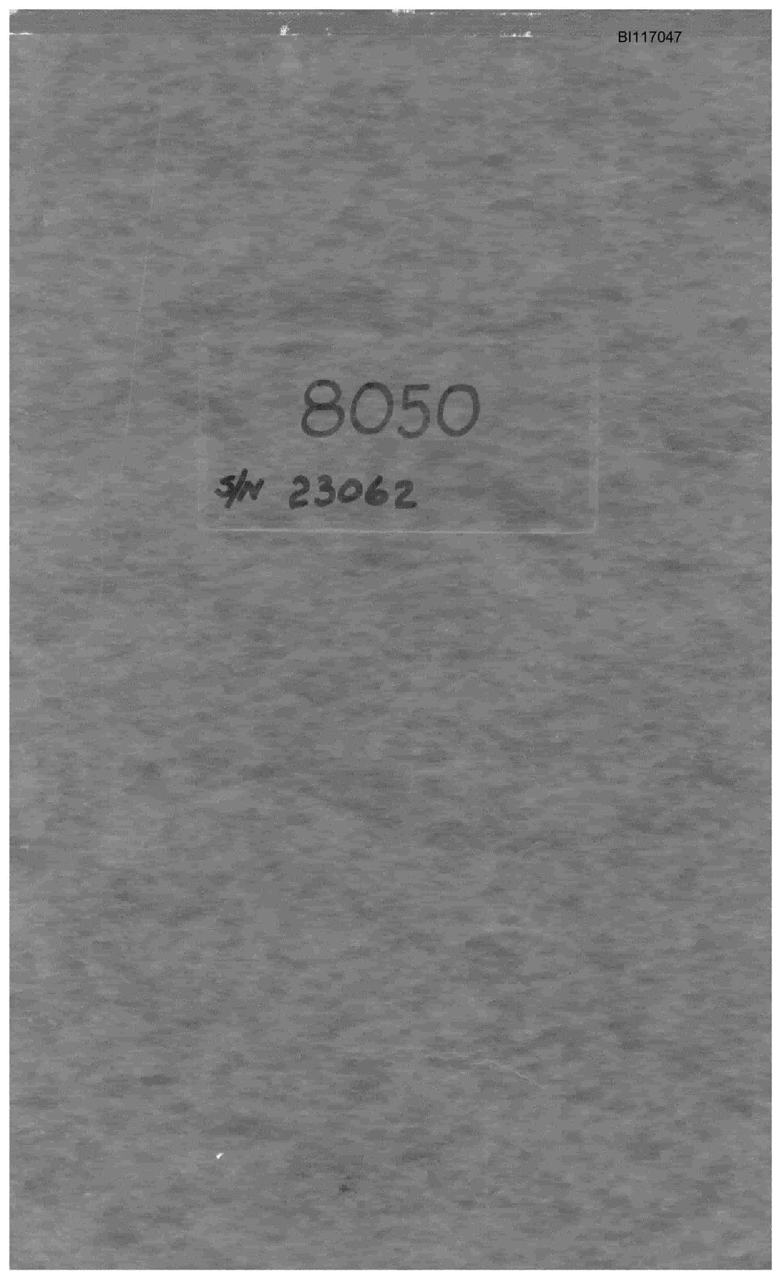 Bucyrus 8050 Repair Parts Catalog BI117047