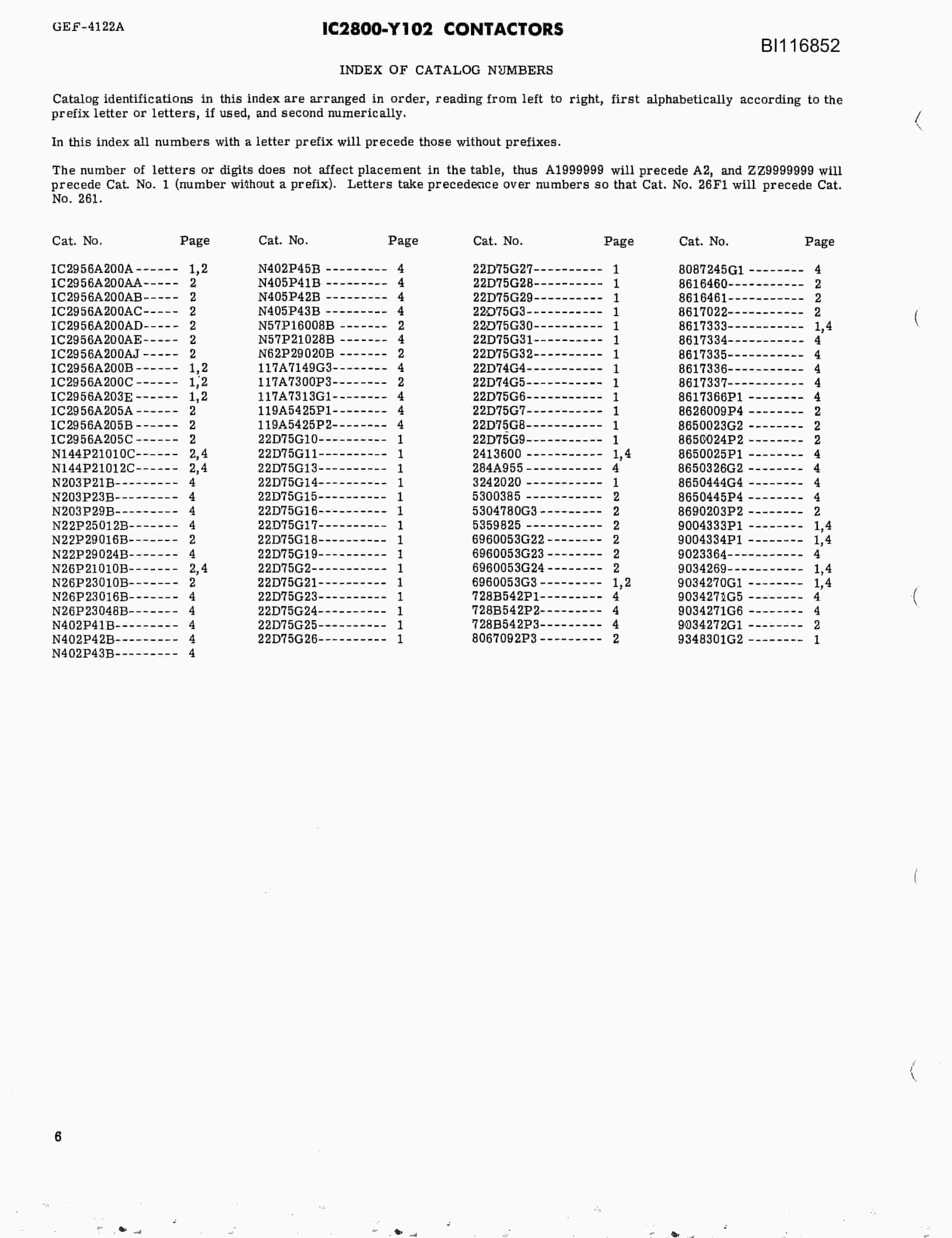 Bucyrus 8050 Shovel Parts Catalog BI116852-5