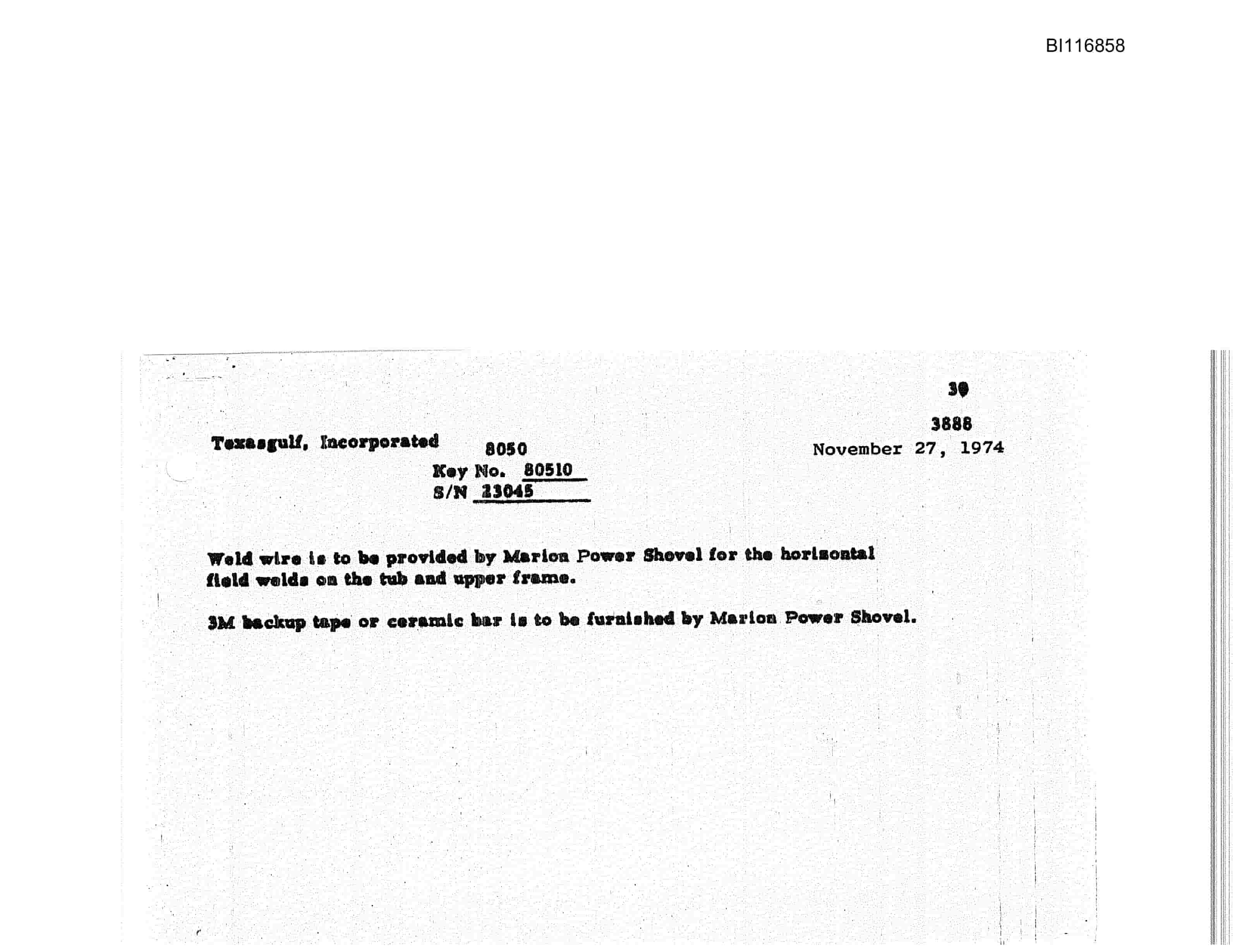 Bucyrus 8050 Walking Dragline Parts Catalog BI116858-4