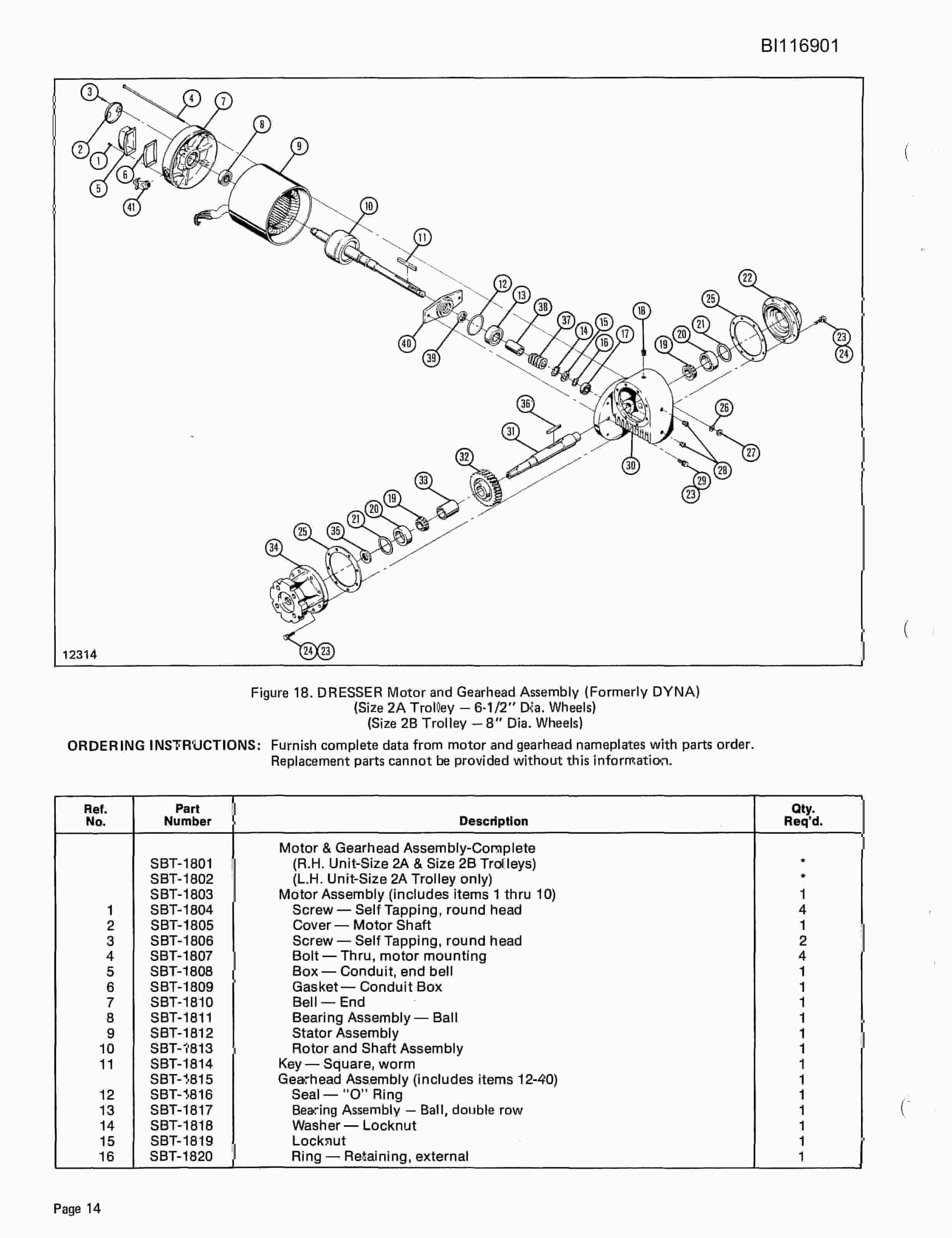 Bucyrus 8050 Walking Dragline Parts Catalog BI116901-3