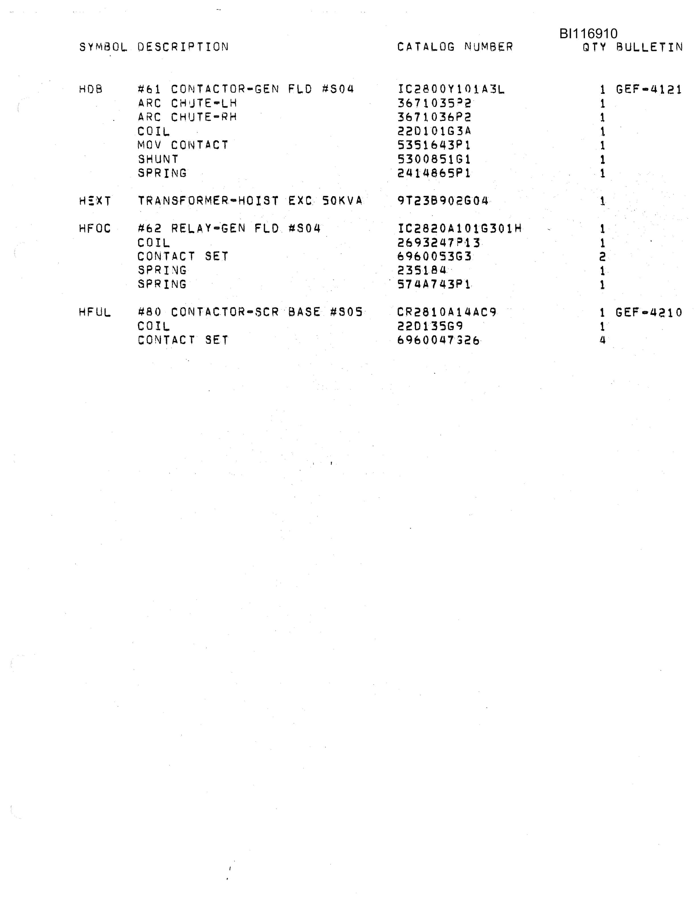 Bucyrus 8050 Walking Dragline Parts Catalog BI116910 Vol 2-2