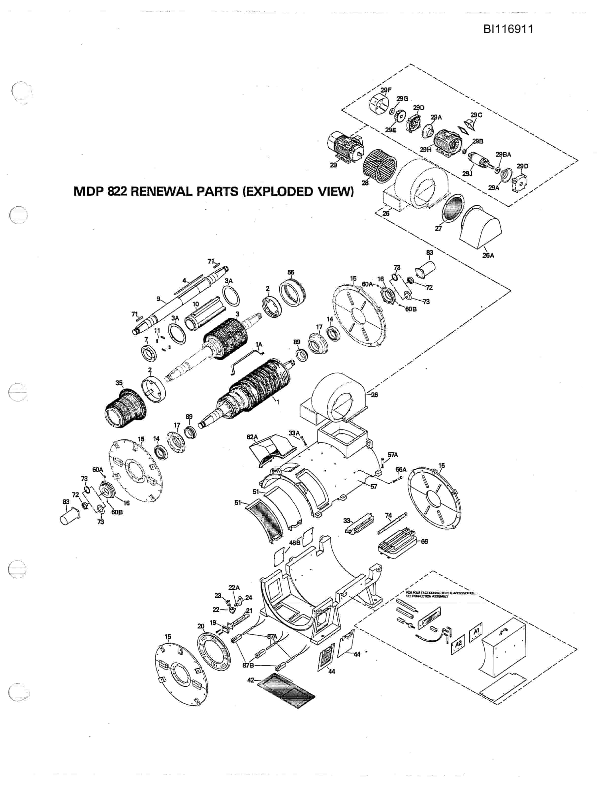 Bucyrus 8050 Walking Dragline Parts Catalog BI116911 Vol 2-2