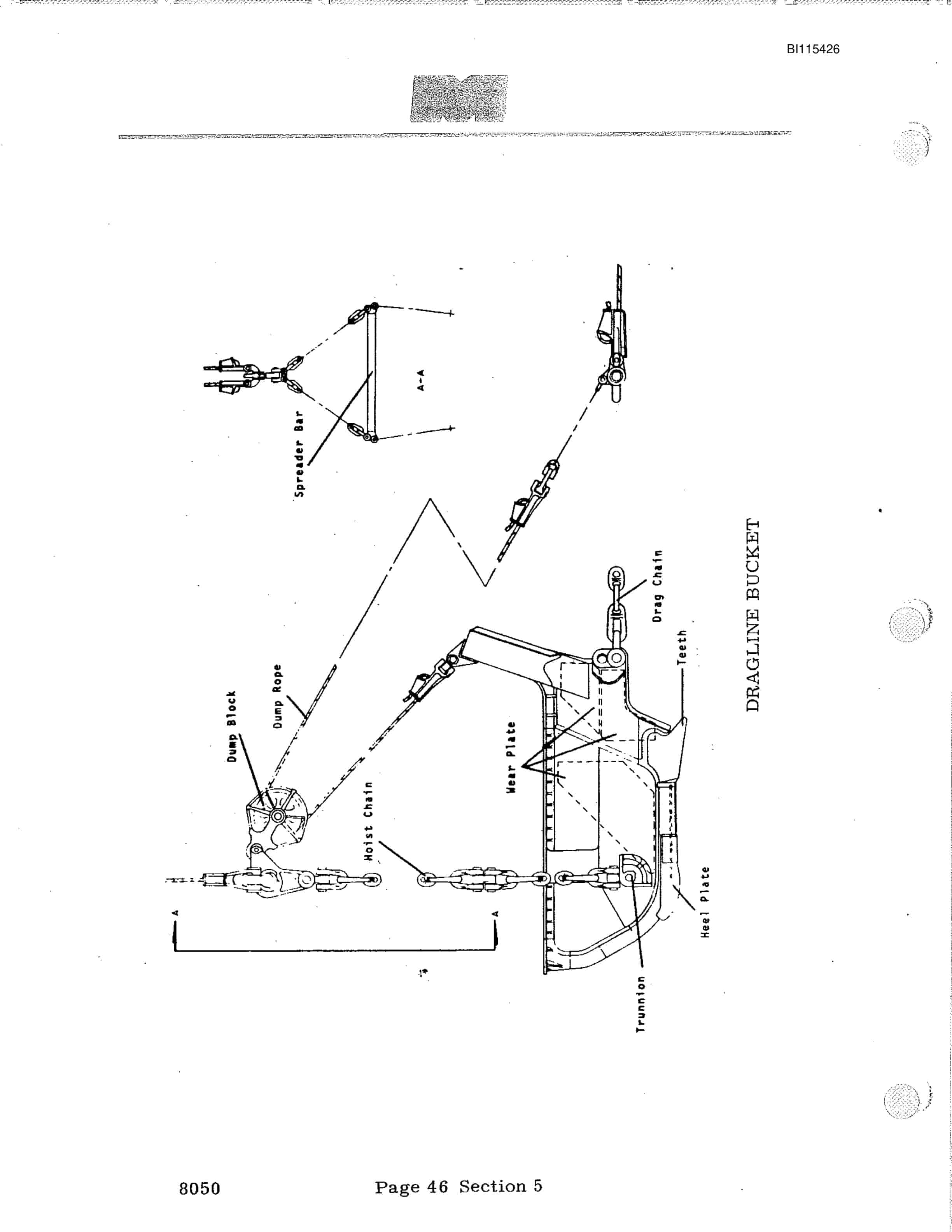 Bucyrus 8050 Walking Dragline Technical Manual BI115426-5