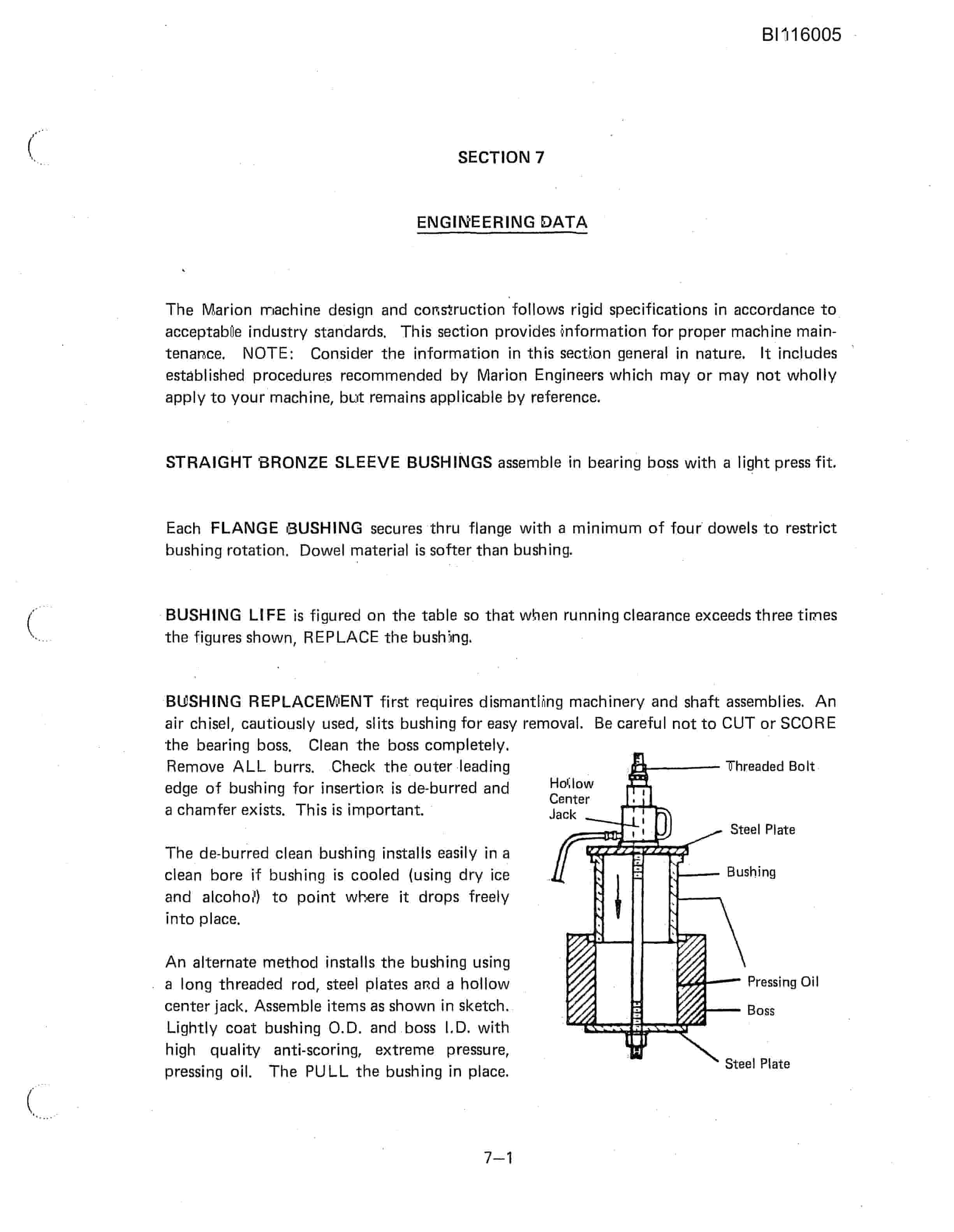 Bucyrus 8050 Walking Dragline Technical Manual BI116005-2