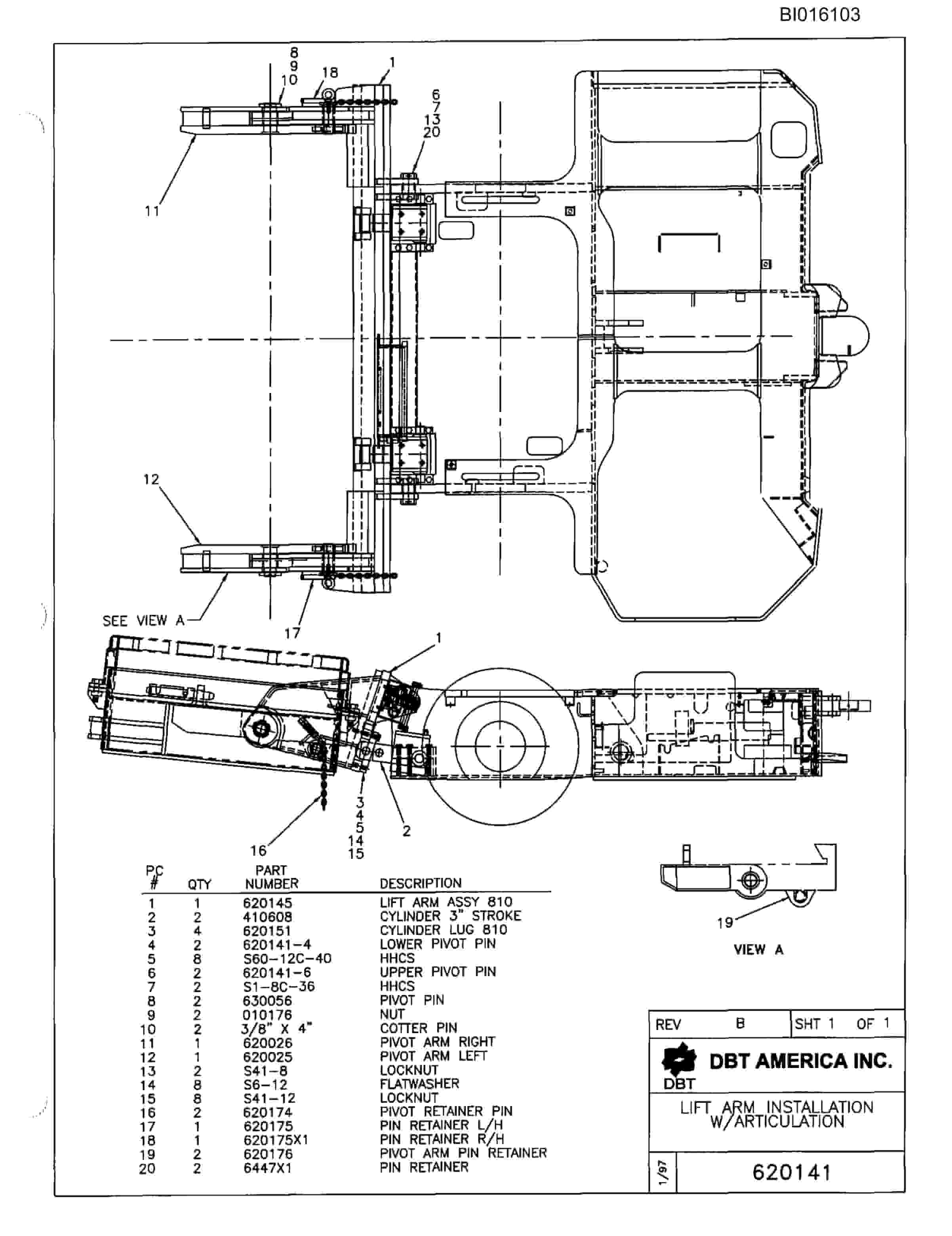 Bucyrus 810A Parts Catalog BI016103-2