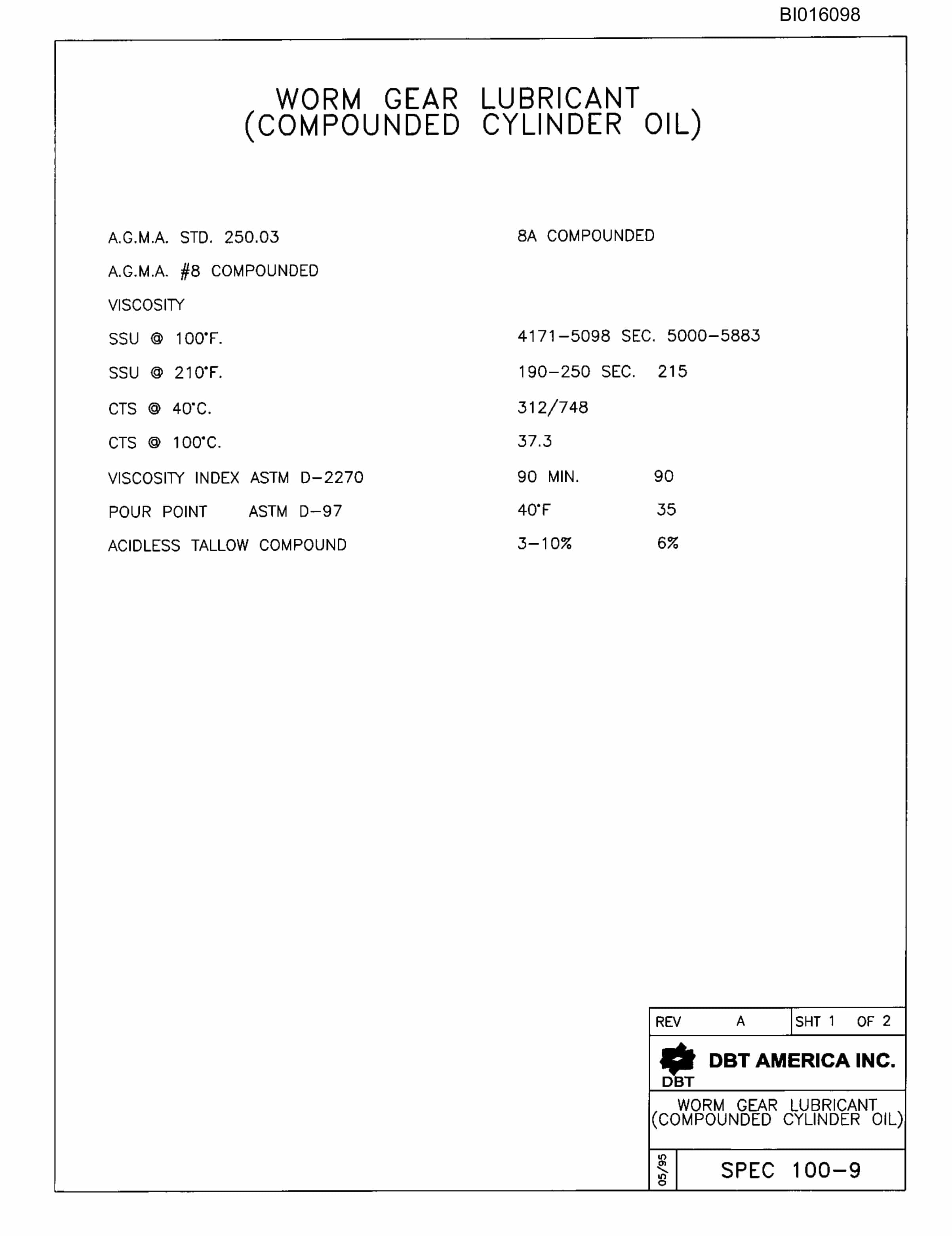 Bucyrus 810B Parts Catalog BI016098-3
