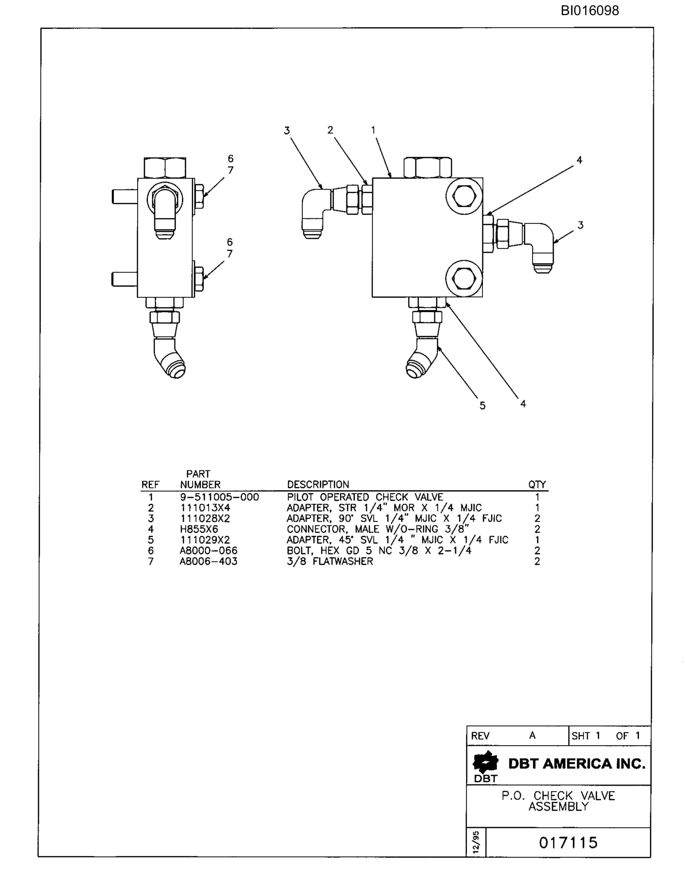 Bucyrus 810B Parts Catalog BI016098-4