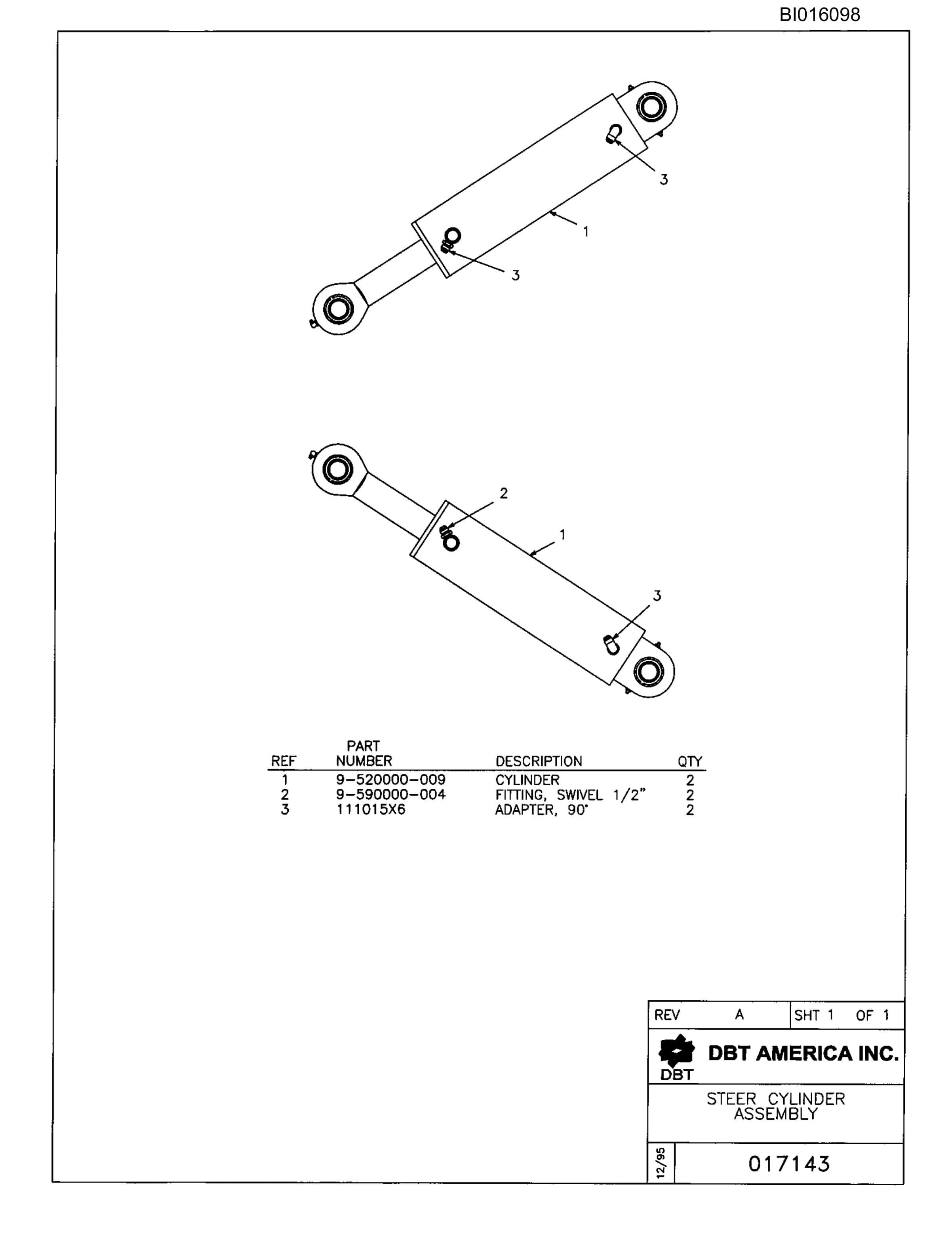 Bucyrus 810B Parts Catalog BI016098-5