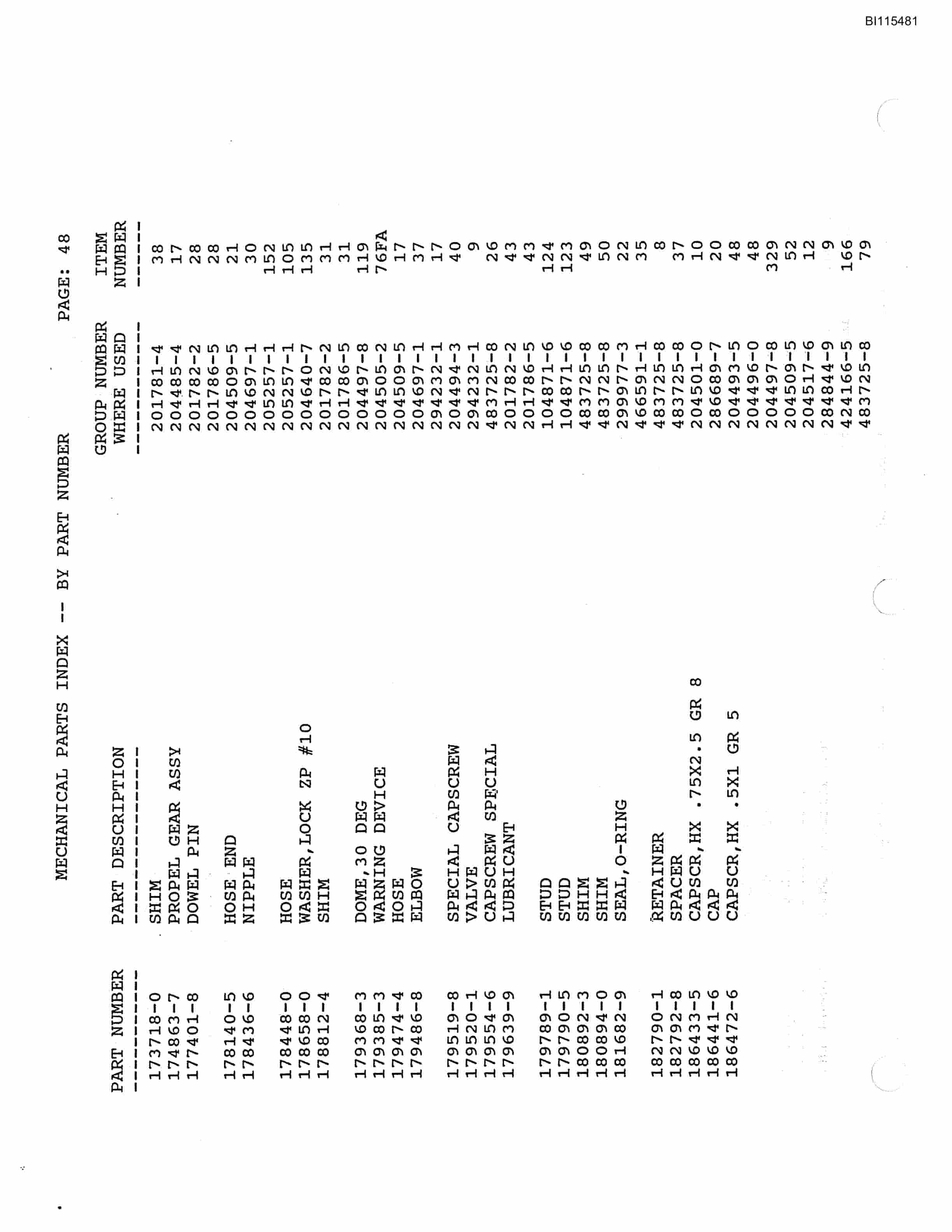 Bucyrus 8200-28B Parts Catalog BI115481 5 Bucyrus 8200-28B Parts Catalog BI115481 - Image 5