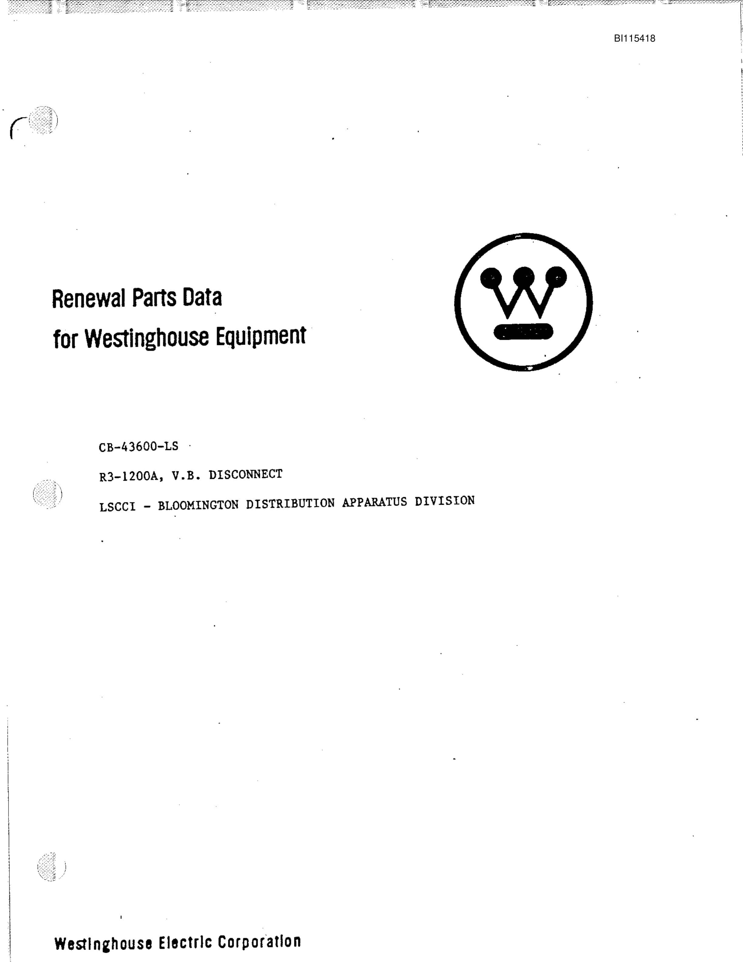 Bucyrus 8200 Dragline Parts Catalog BI115418-5