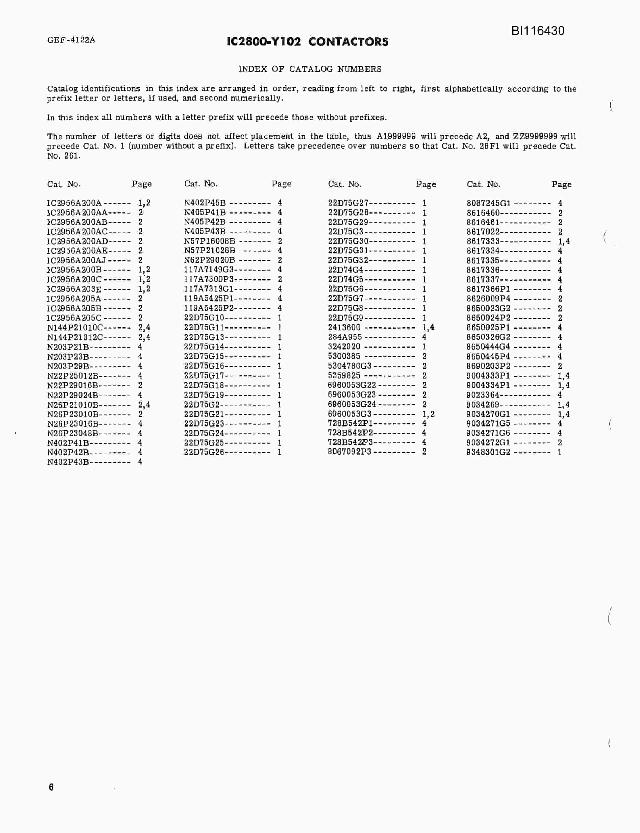 Bucyrus 8200 Dragline Parts Catalog BI116430-5
