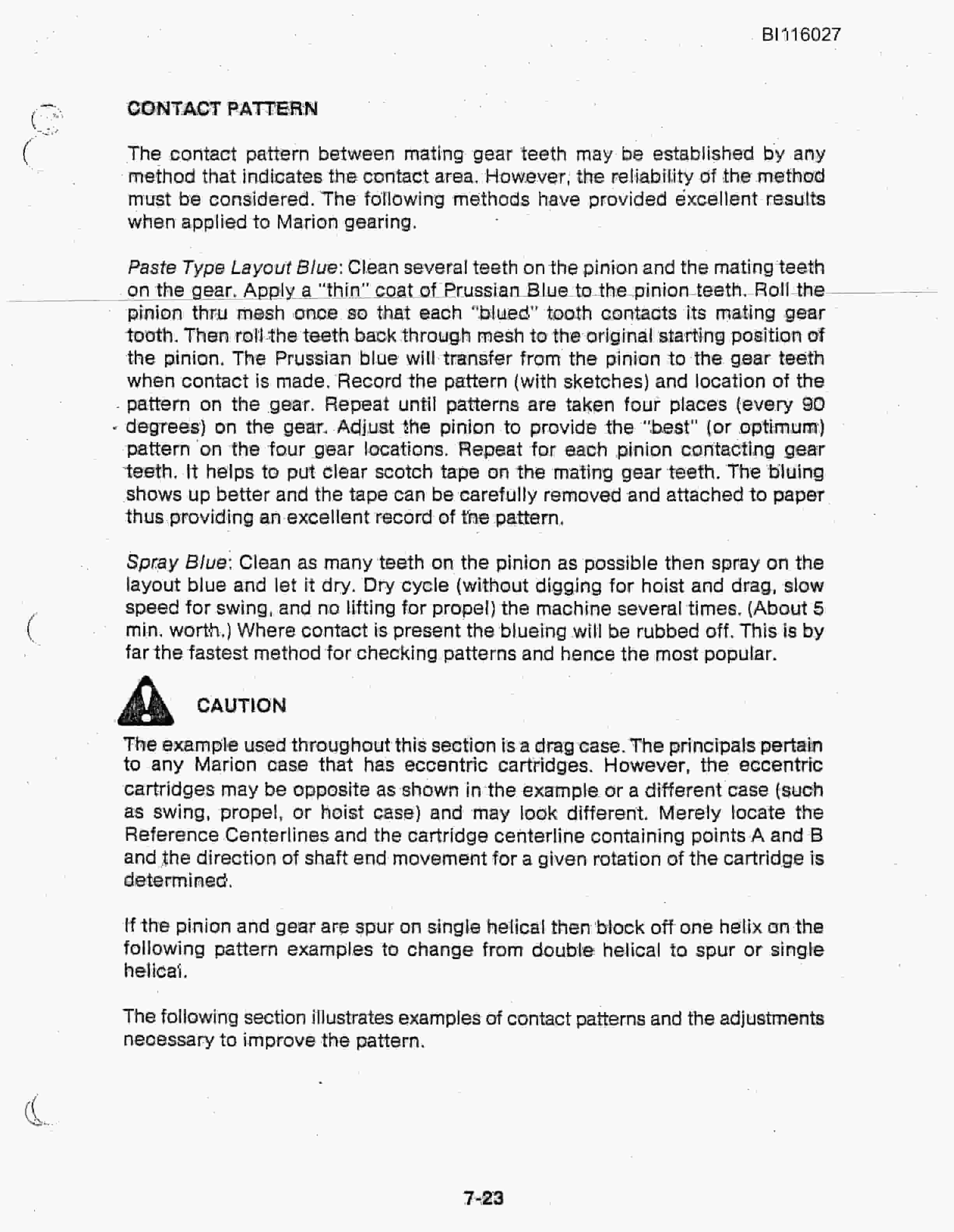 Bucyrus 8200 Dragline Technical Manual BI116027-4