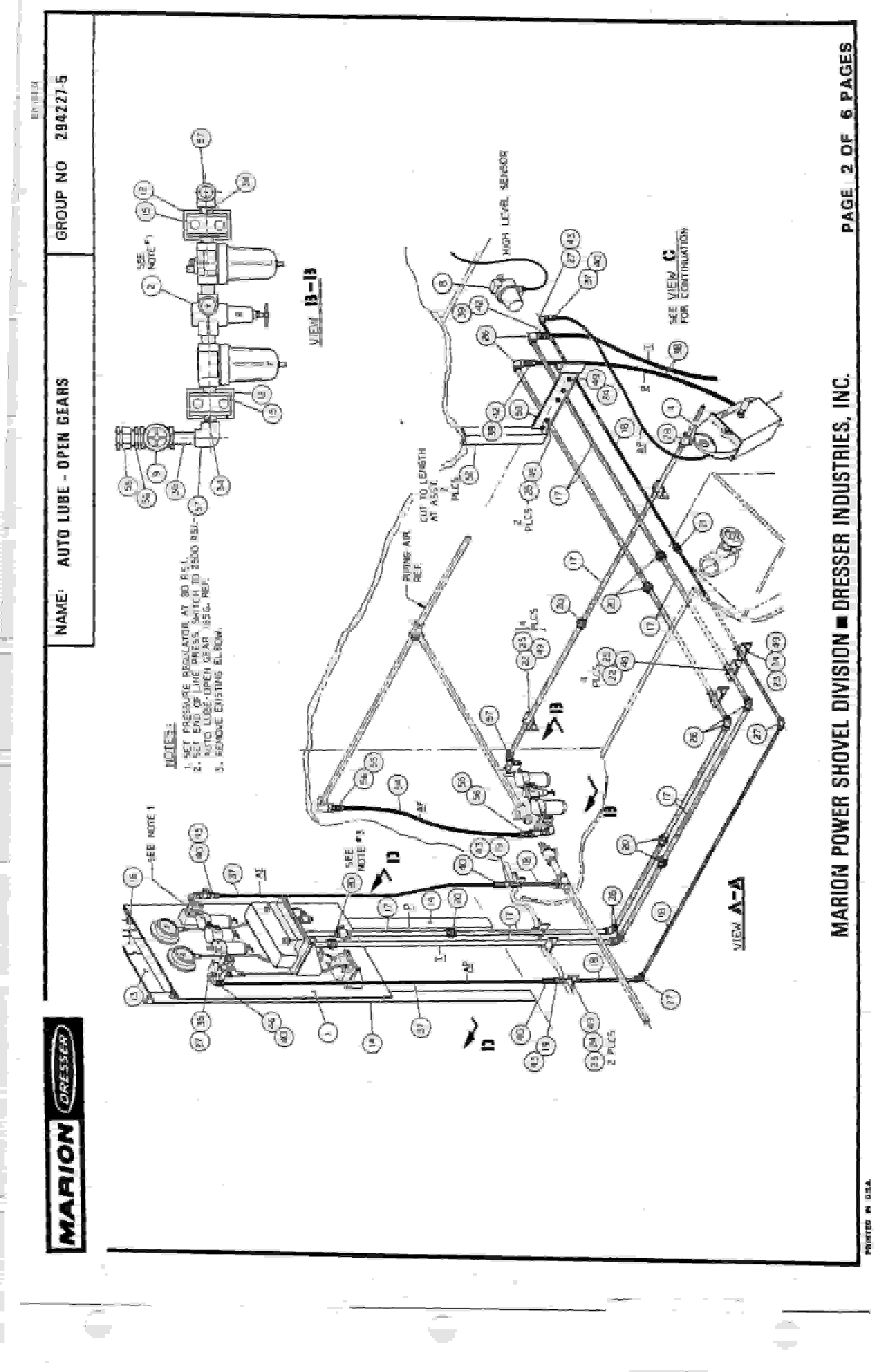 Bucyrus 8200 Parts Catalog BI115434-2