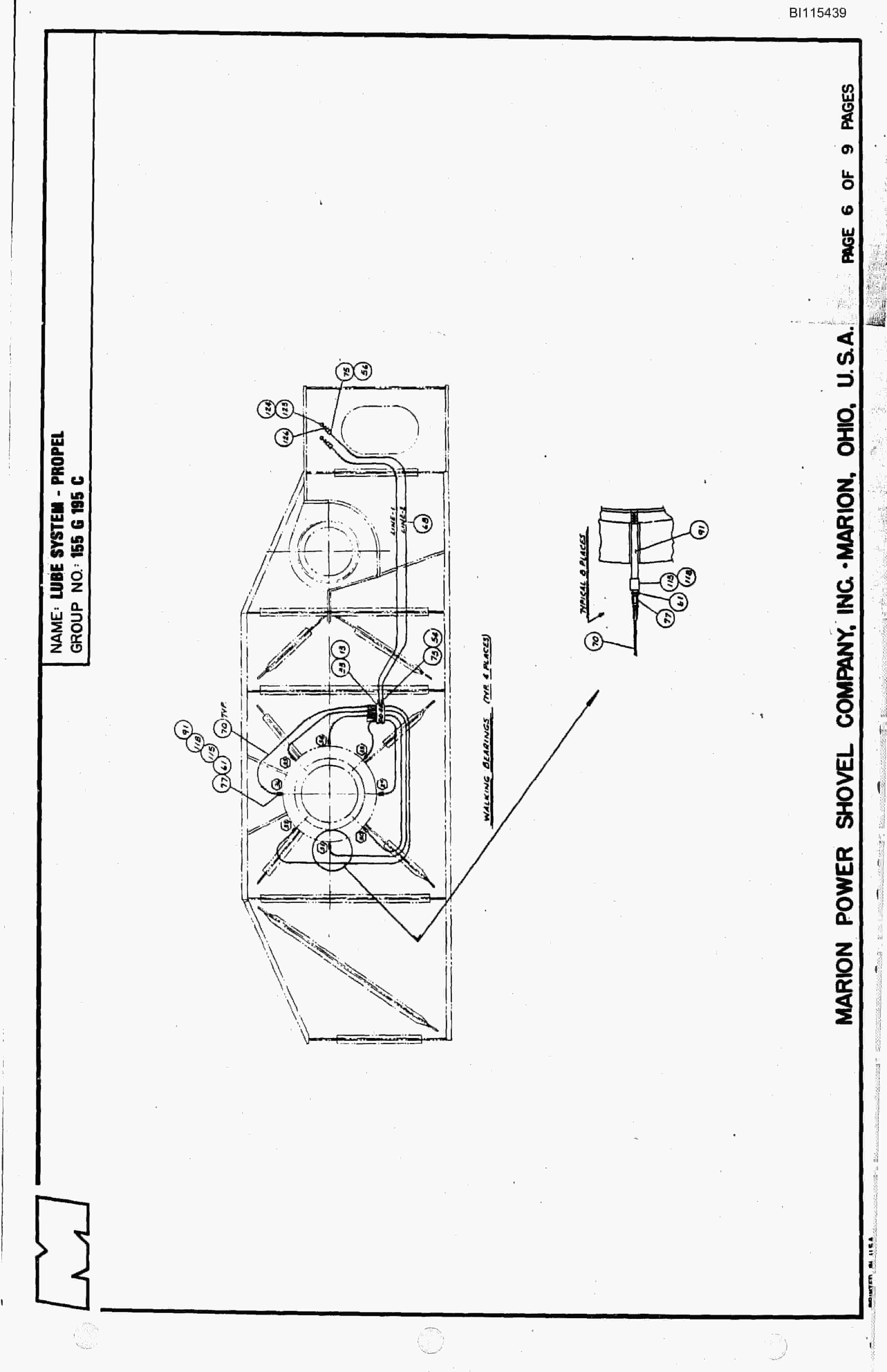 Bucyrus 8200 Parts Catalog BI115439-2