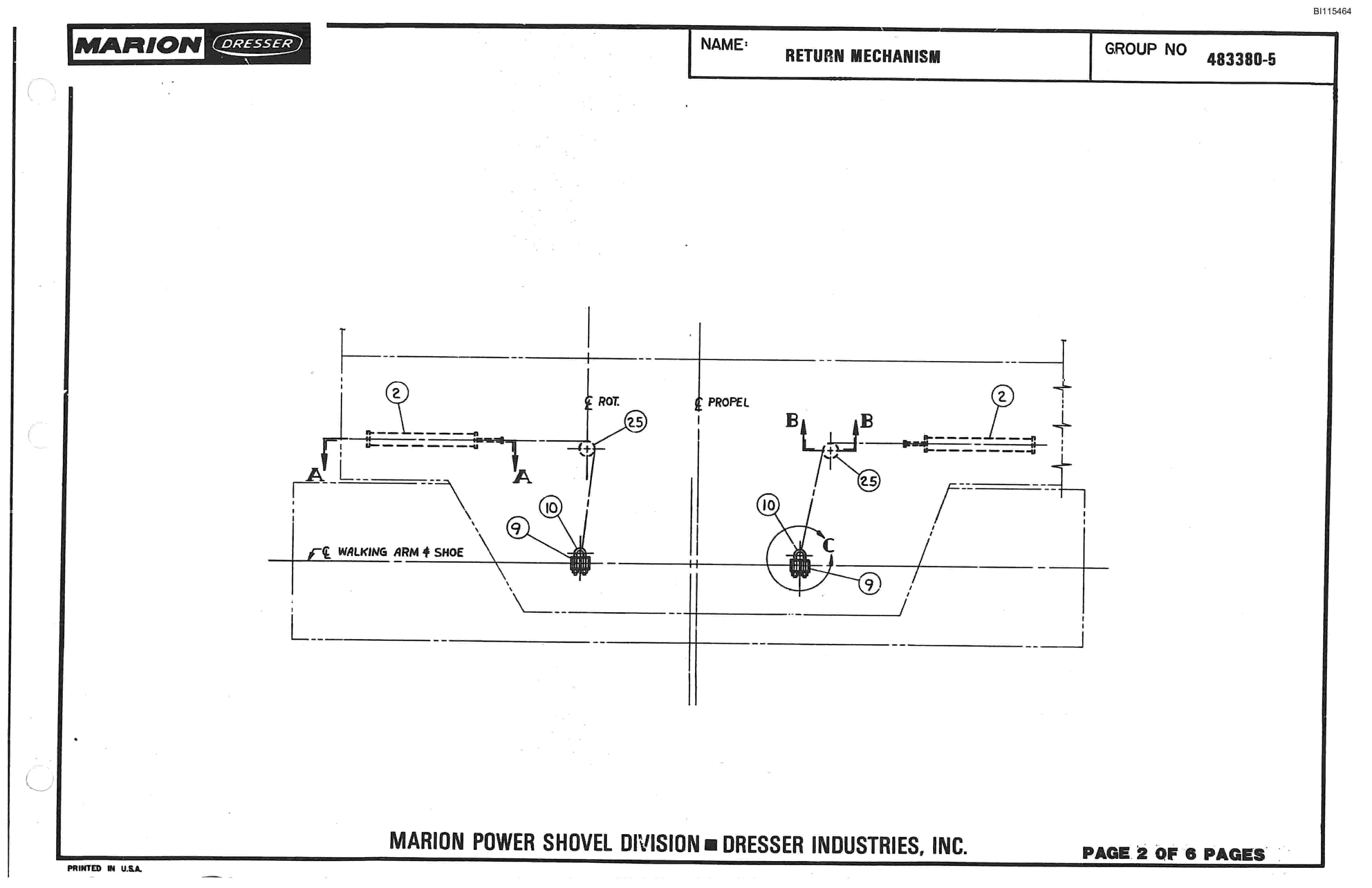 Bucyrus 8200 Parts Catalog BI115464-3