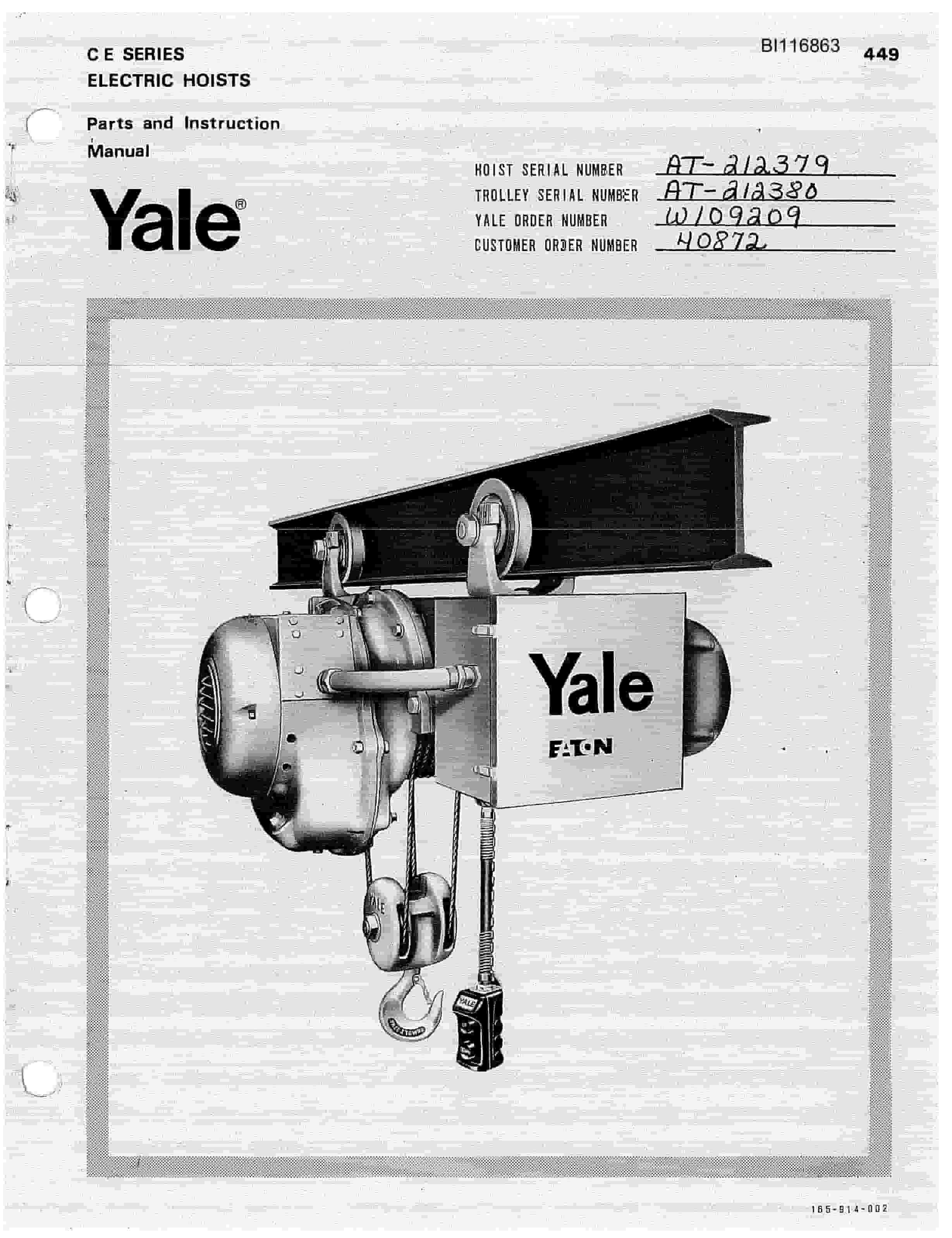 Bucyrus 8200 Parts Catalog BI116863-4
