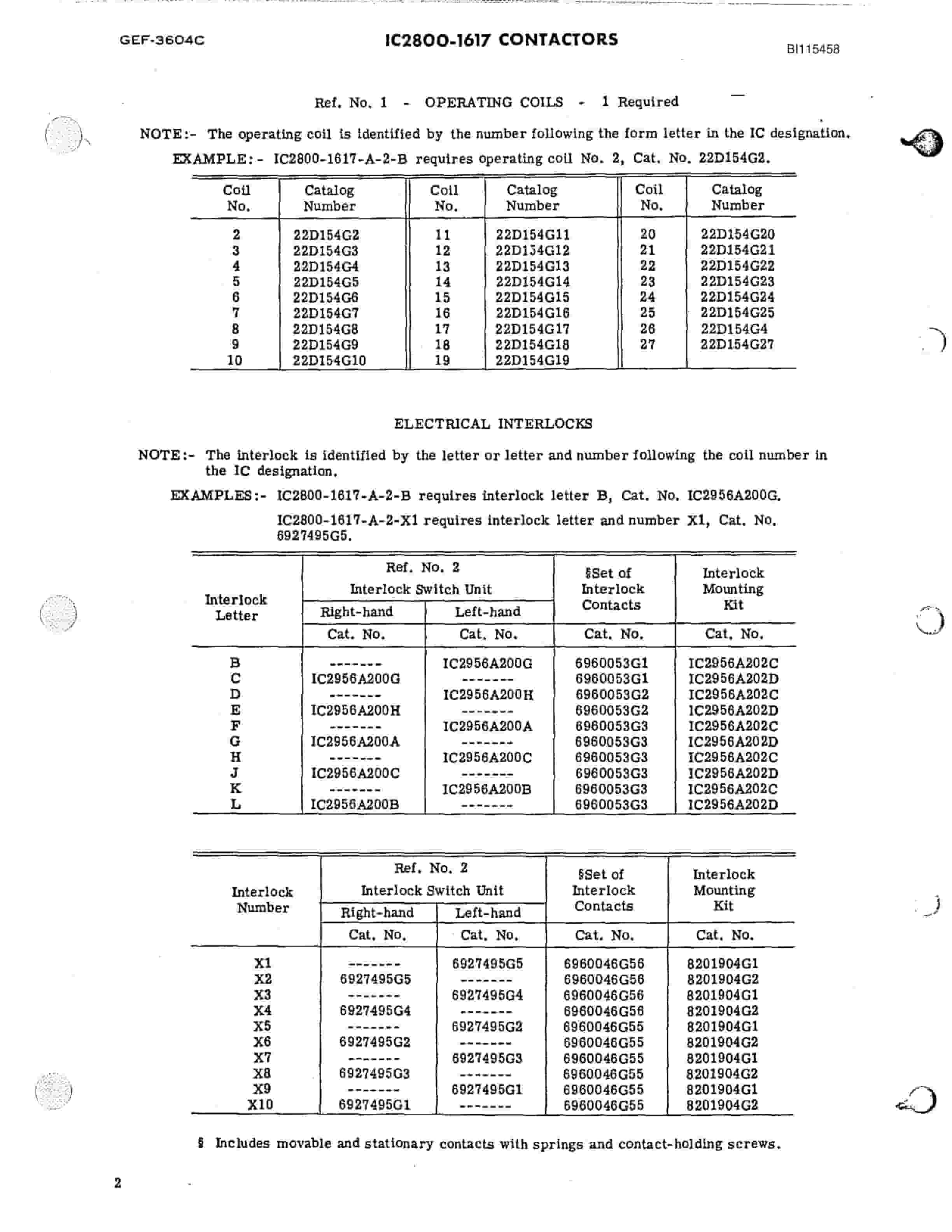 Bucyrus 8200 Shovel Parts Catalog BI115458-3