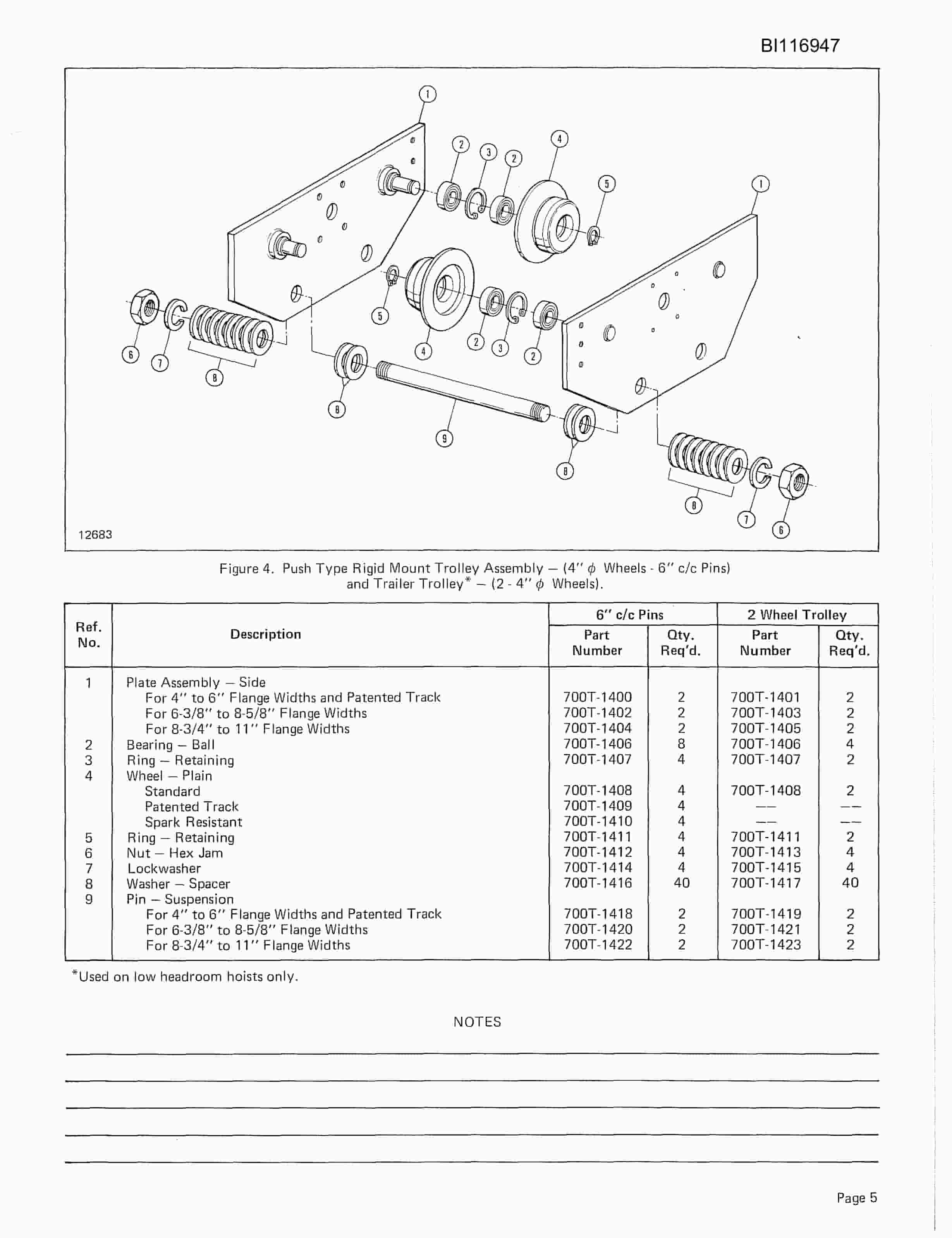 Bucyrus 8200 Swing Shaft Parts Catalog BI116947-4