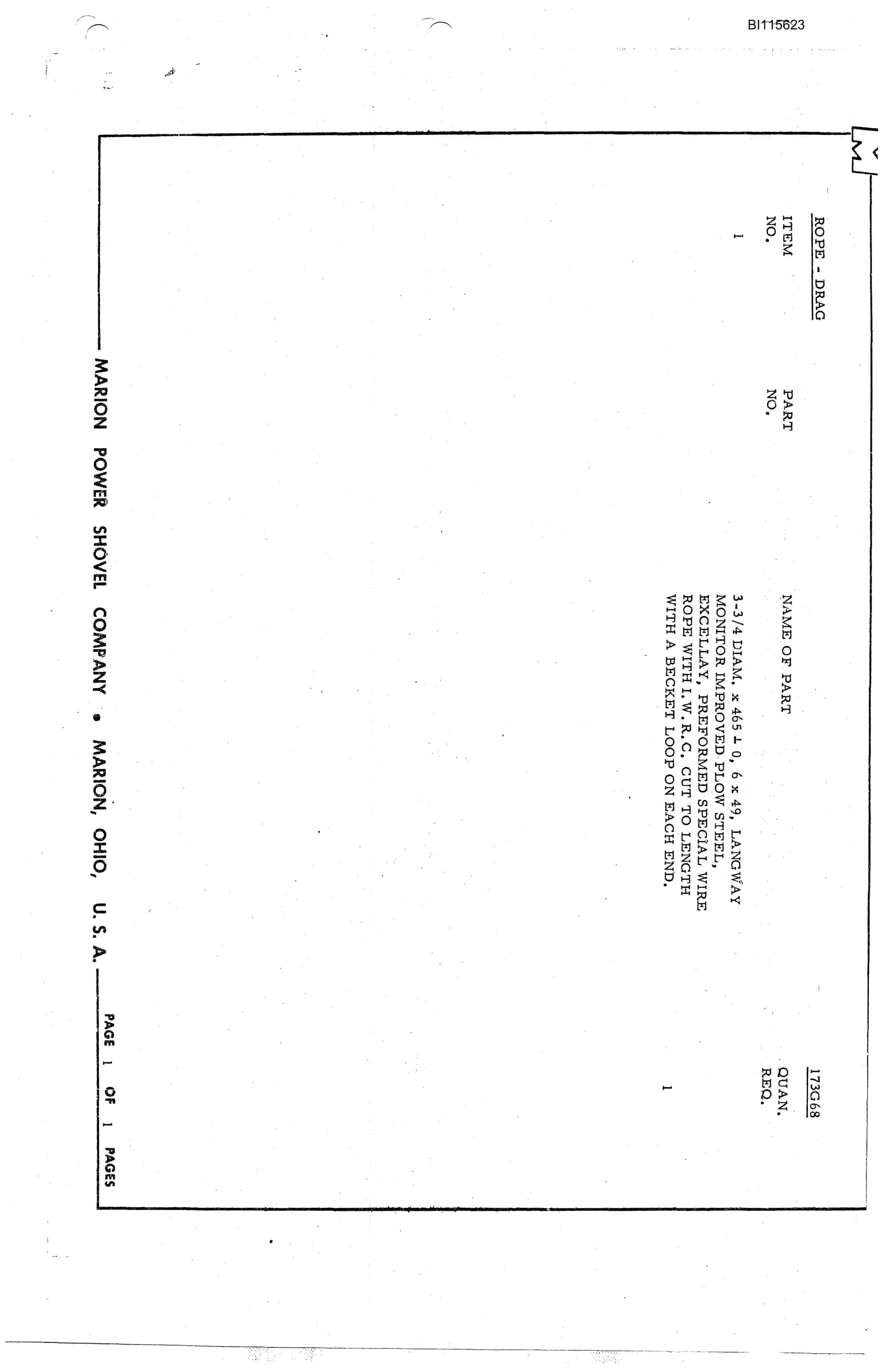 Bucyrus 8200 Technical Manual BI115623-3