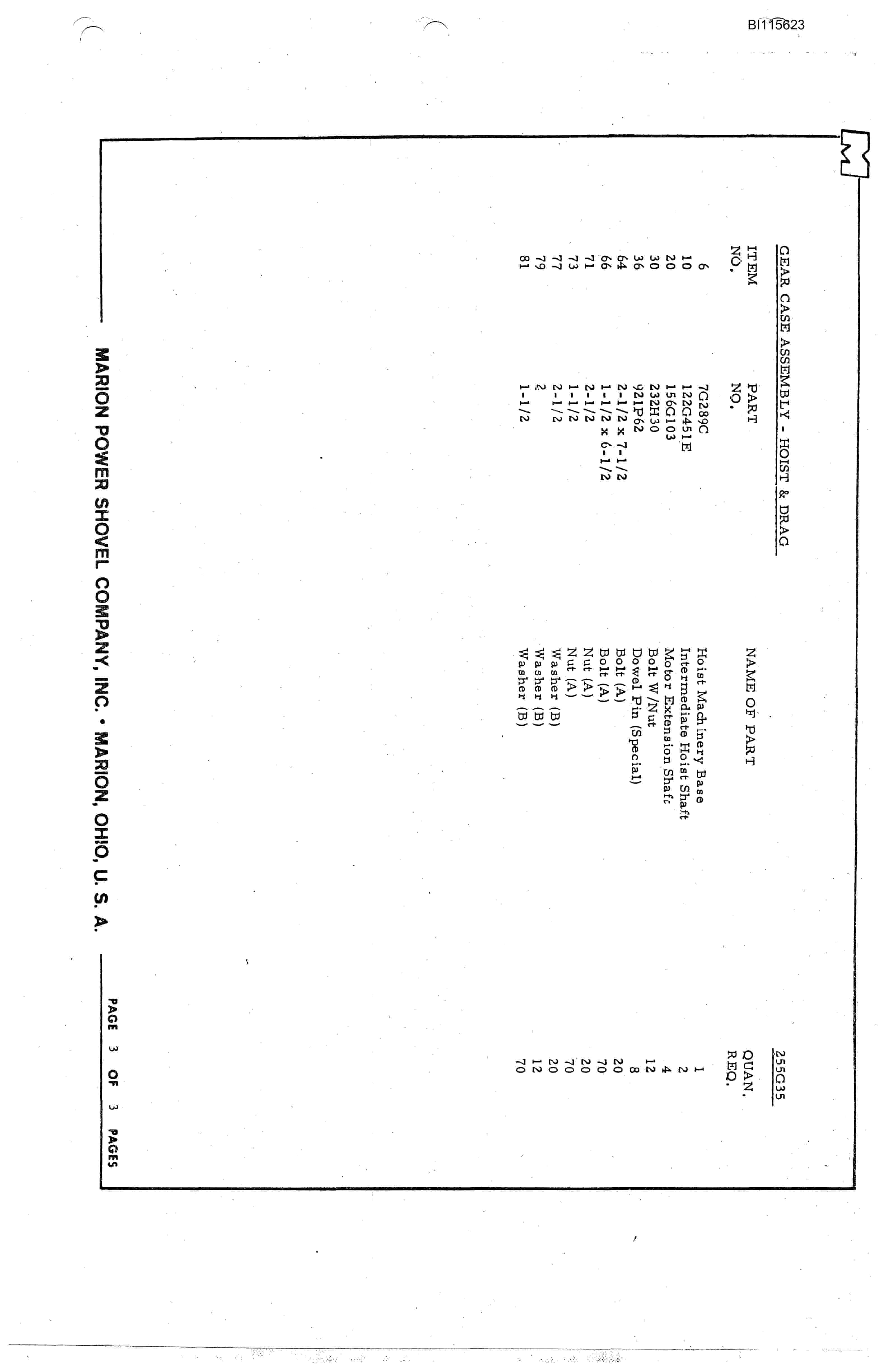 Bucyrus 8200 Technical Manual BI115623-4