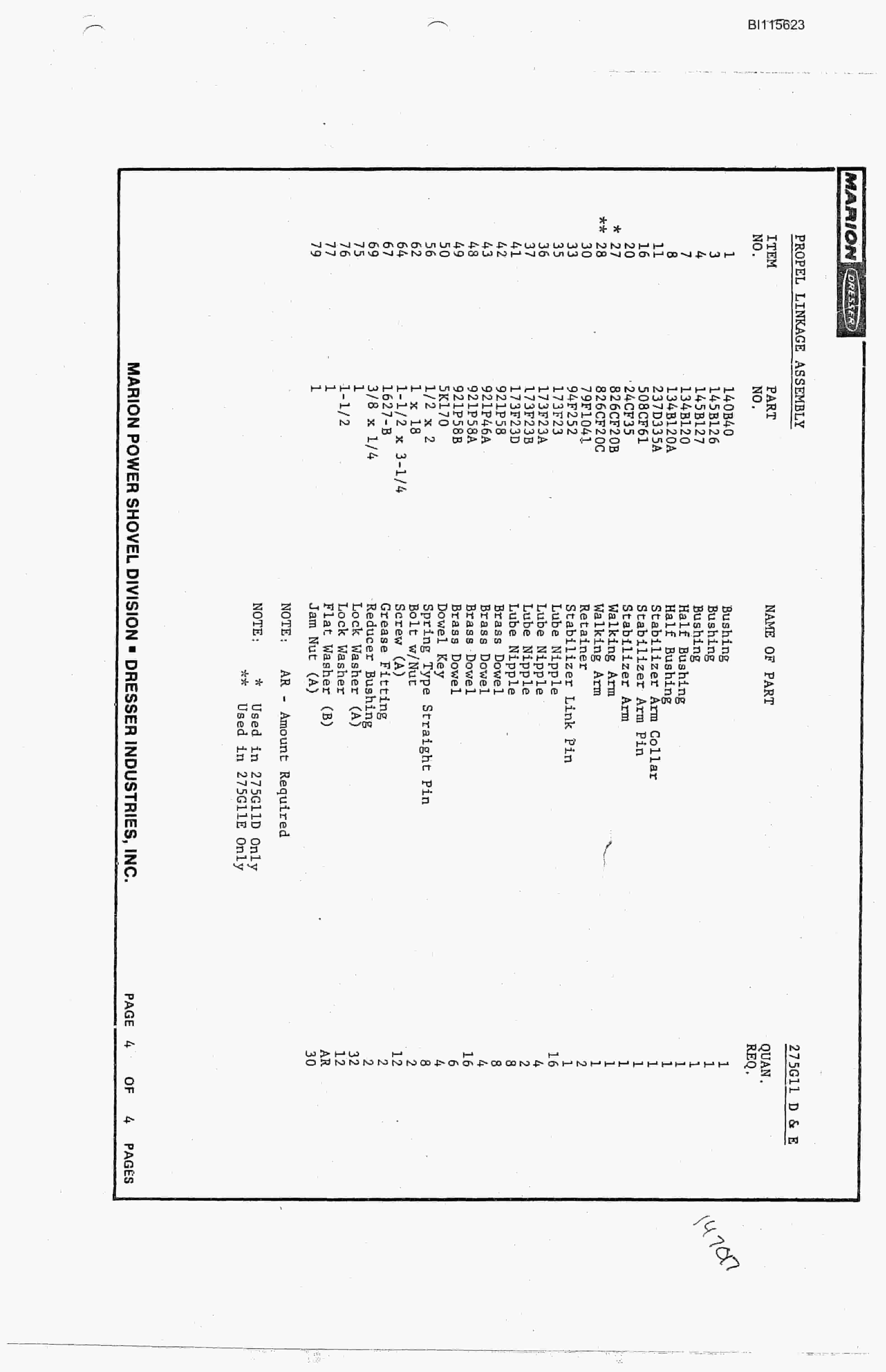 Bucyrus 8200 Technical Manual BI115623-5