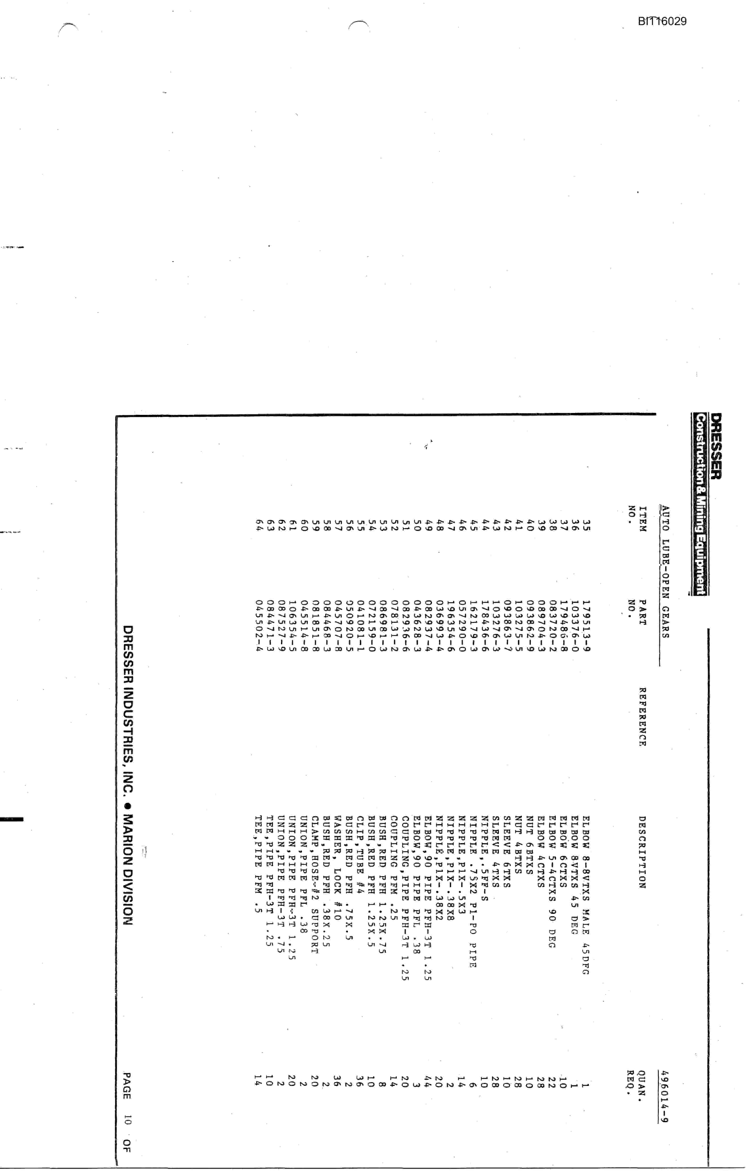 Bucyrus 8200 Technical Manual BI116029-2