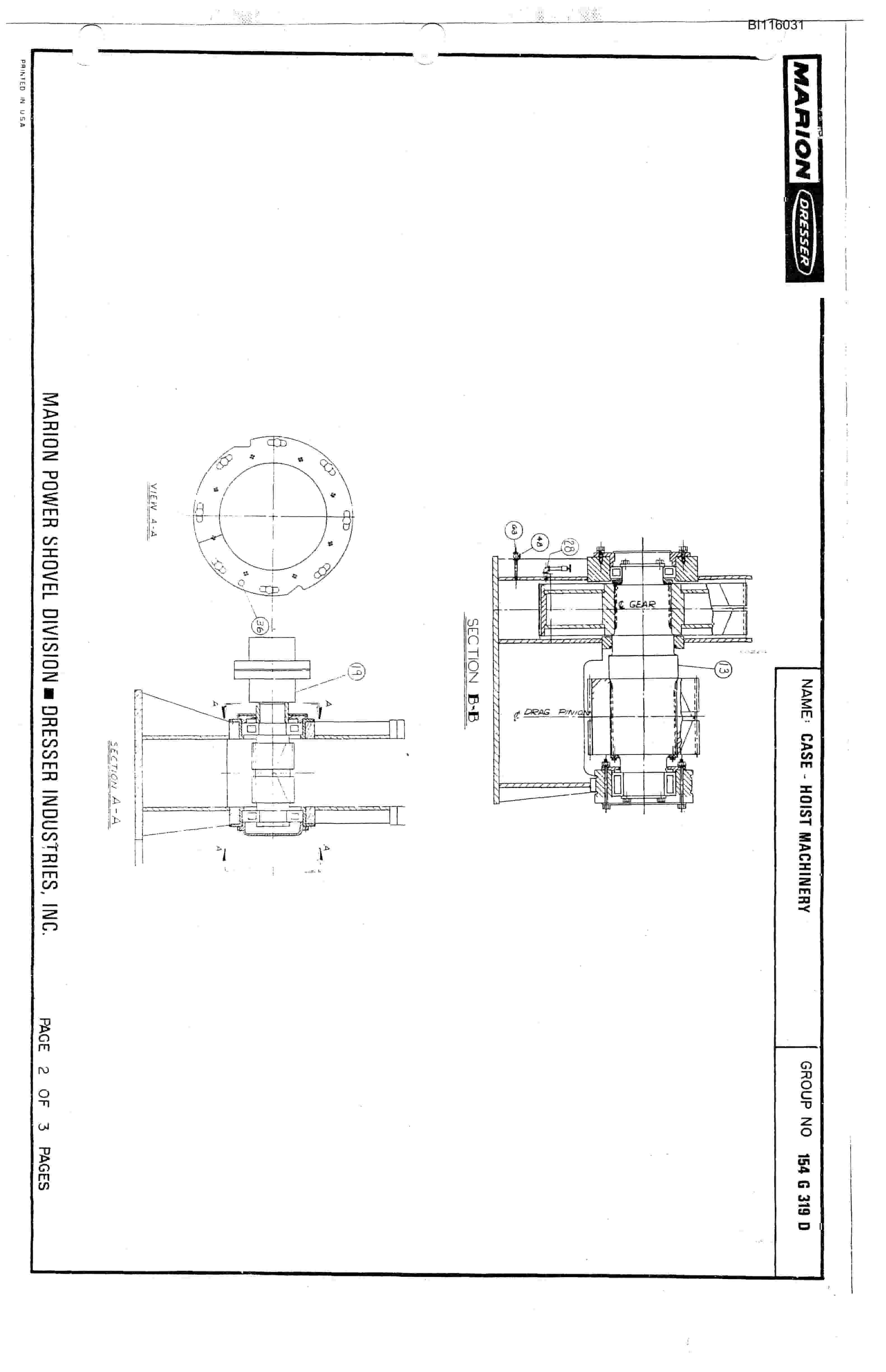 Bucyrus 8200 Technical Manual BI116031-2