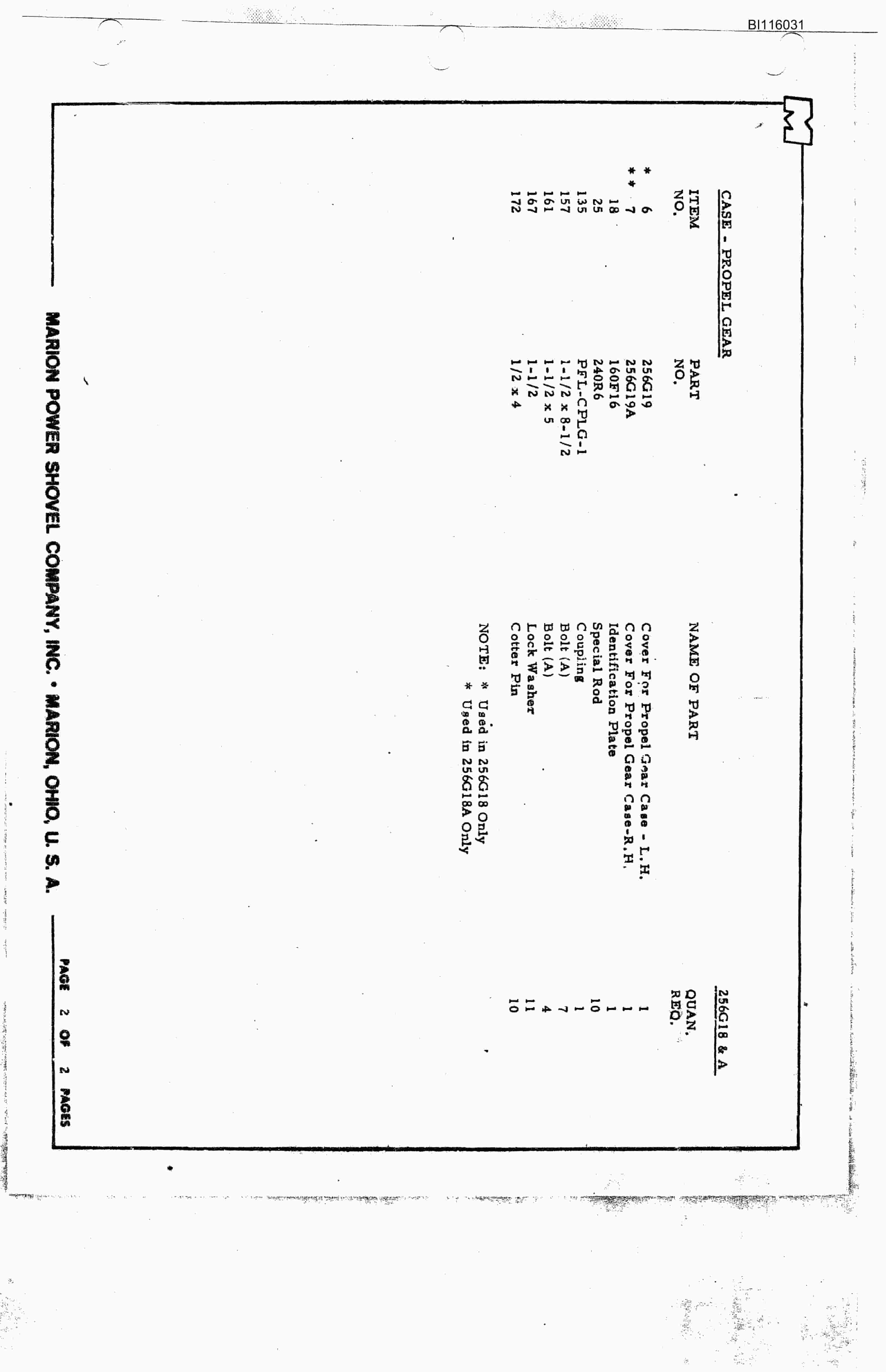 Bucyrus 8200 Technical Manual BI116031-4