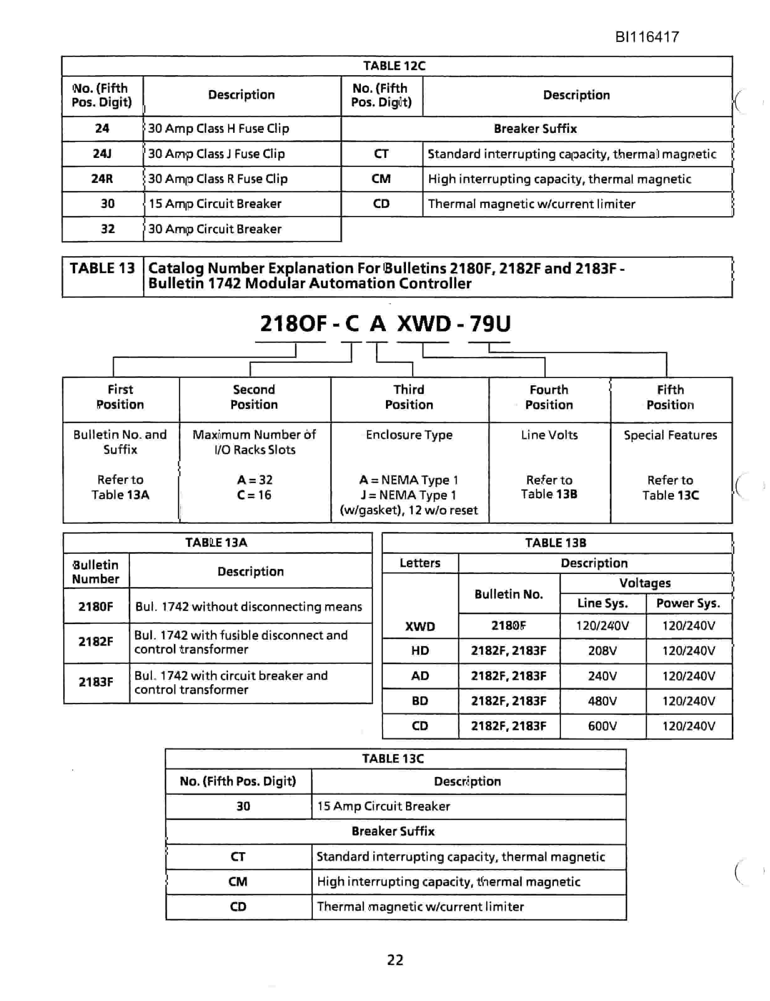 Bucyrus 8200 Walking Dragline Parts Catalog BI116417-5