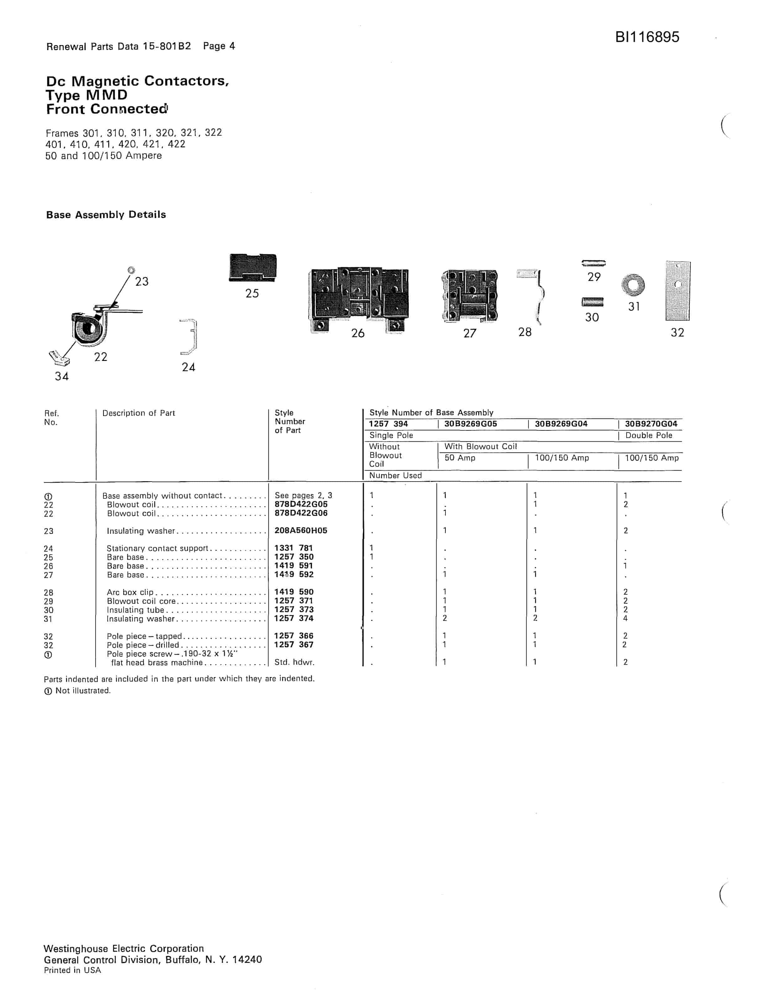 Bucyrus 8200 Walking Dragline Parts Catalog BI116895-5