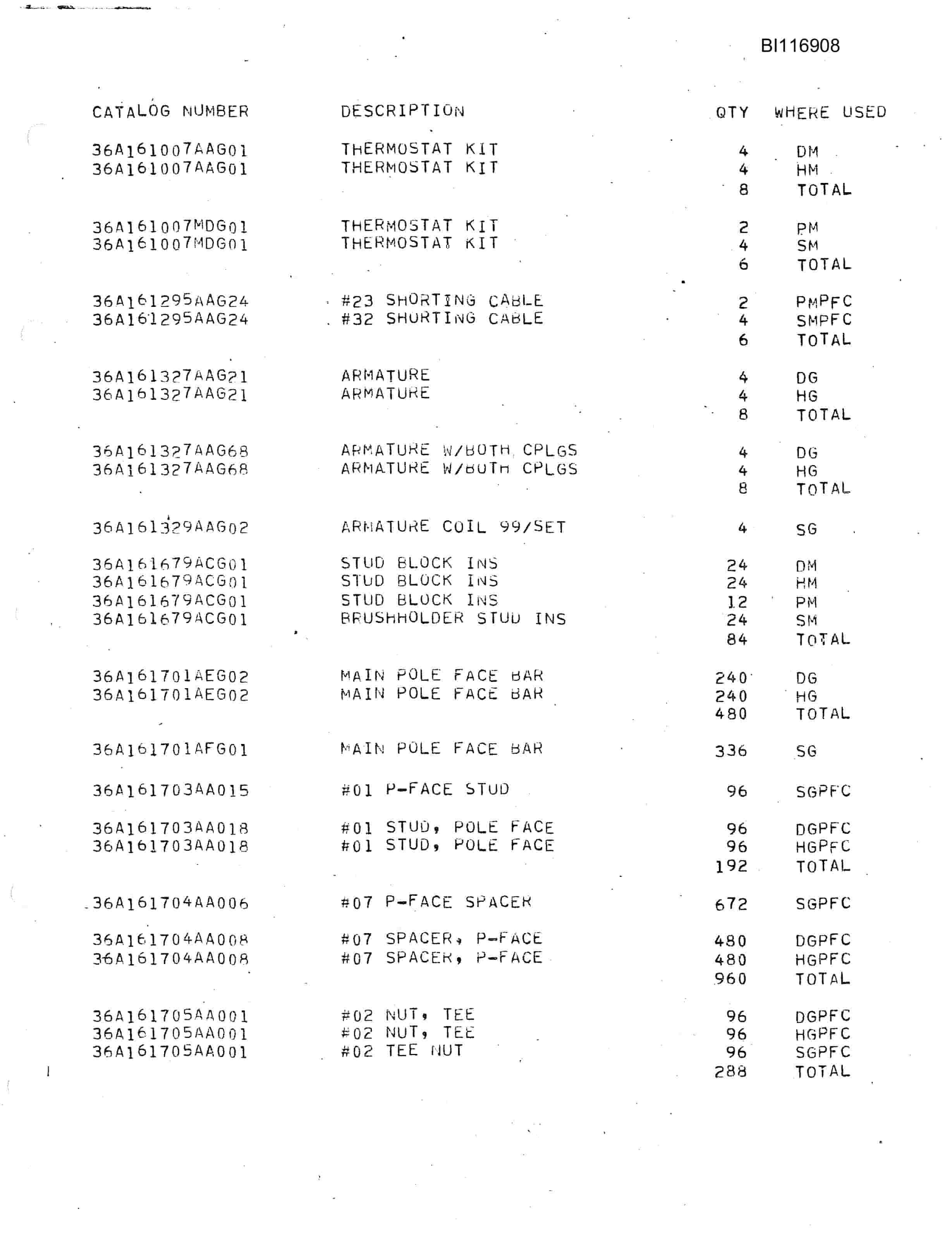Bucyrus 8200 Walking Dragline Parts Catalog BI116908-4