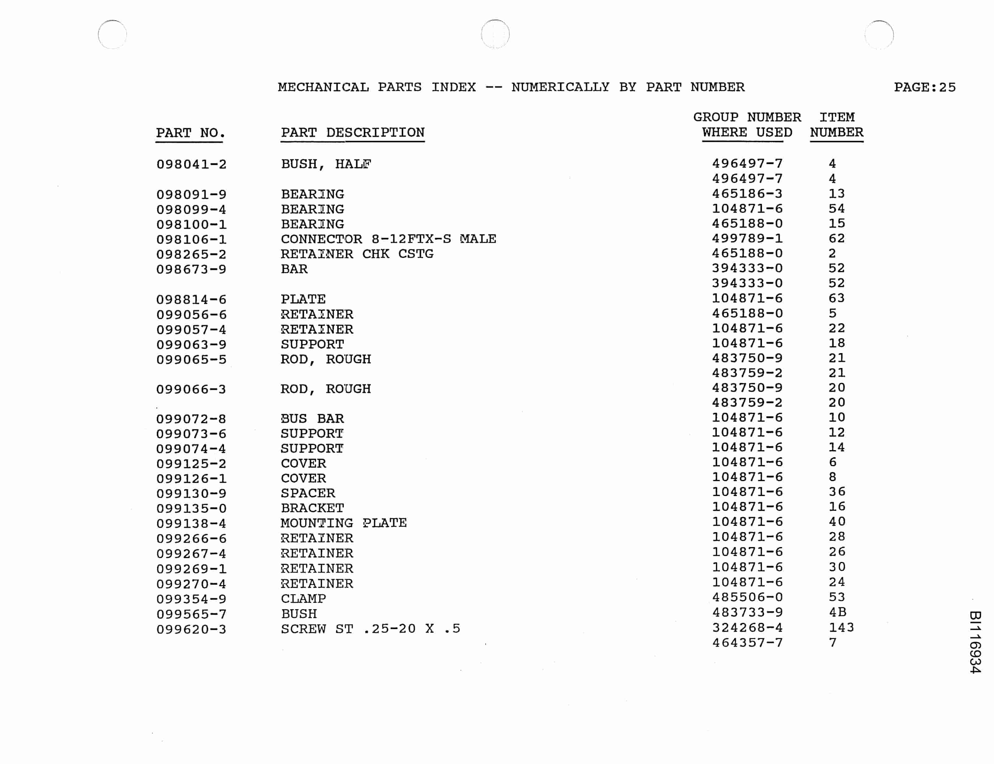 Bucyrus 8200 Walking Dragline Parts Catalog BI116934 Vol 2-2