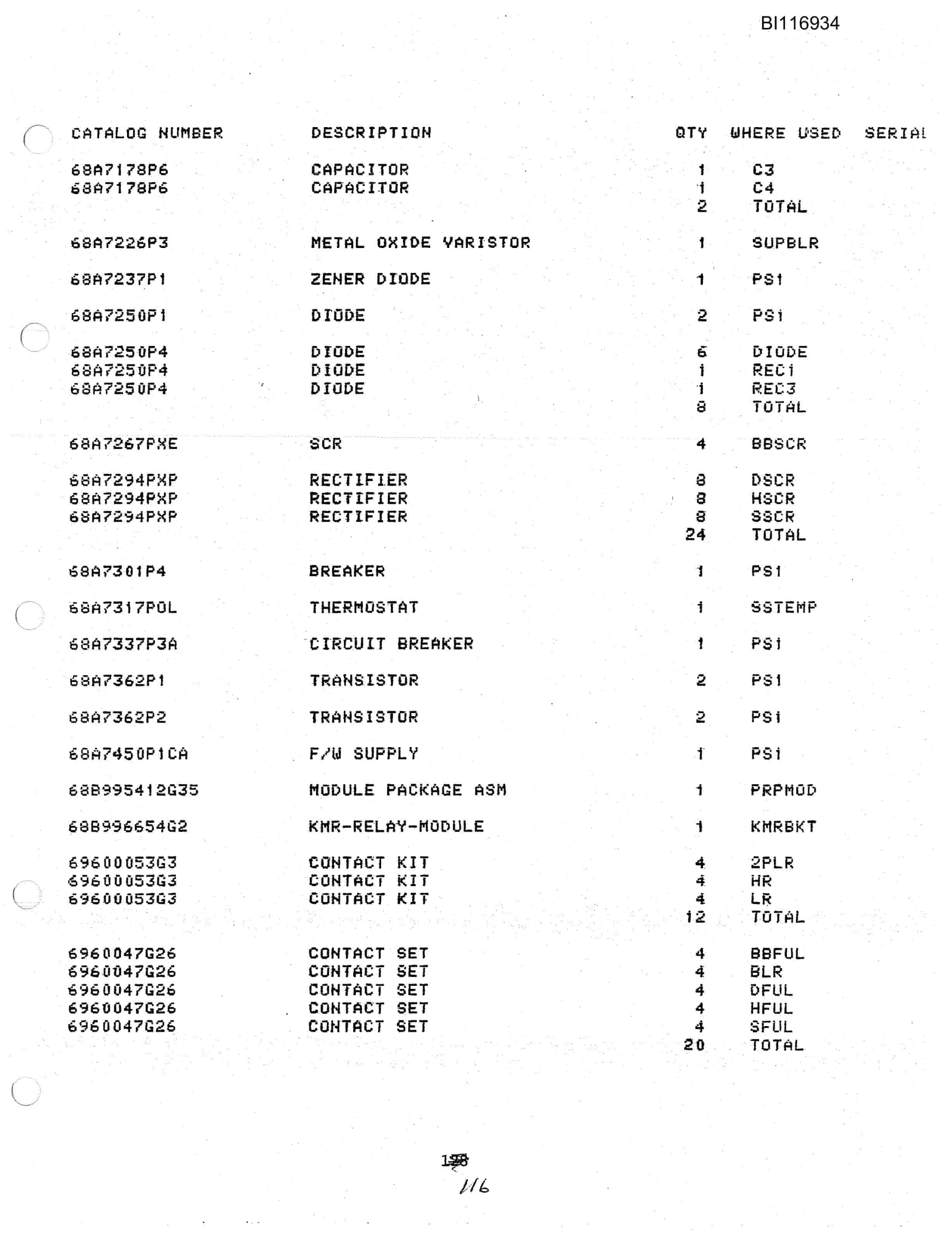 Bucyrus 8200 Walking Dragline Parts Catalog BI116934 Vol 3-5
