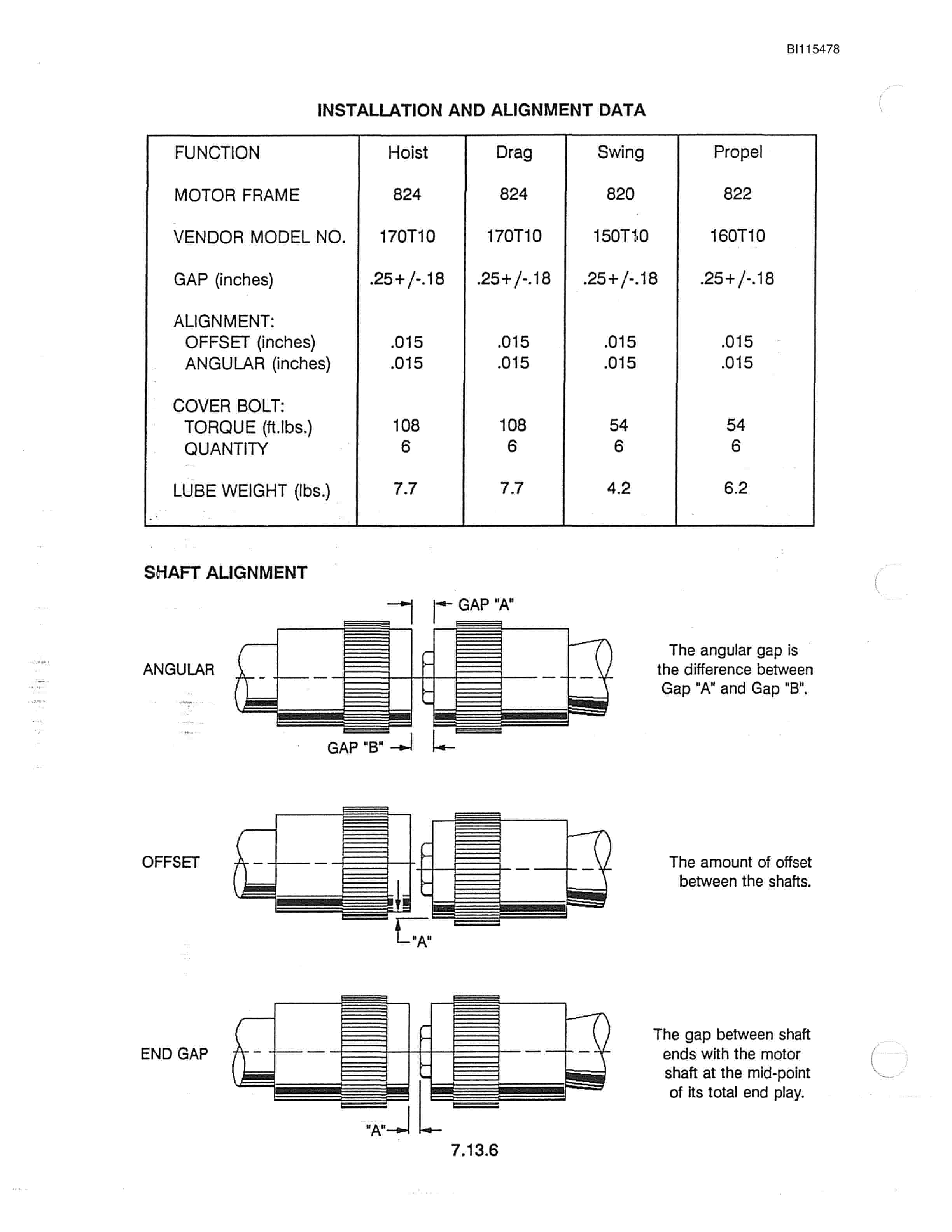 Bucyrus 8200 Walking Dragline Technical Manual BI115478 5 Bucyrus 8200 Walking Dragline Technical Manual BI115478 - Image 5