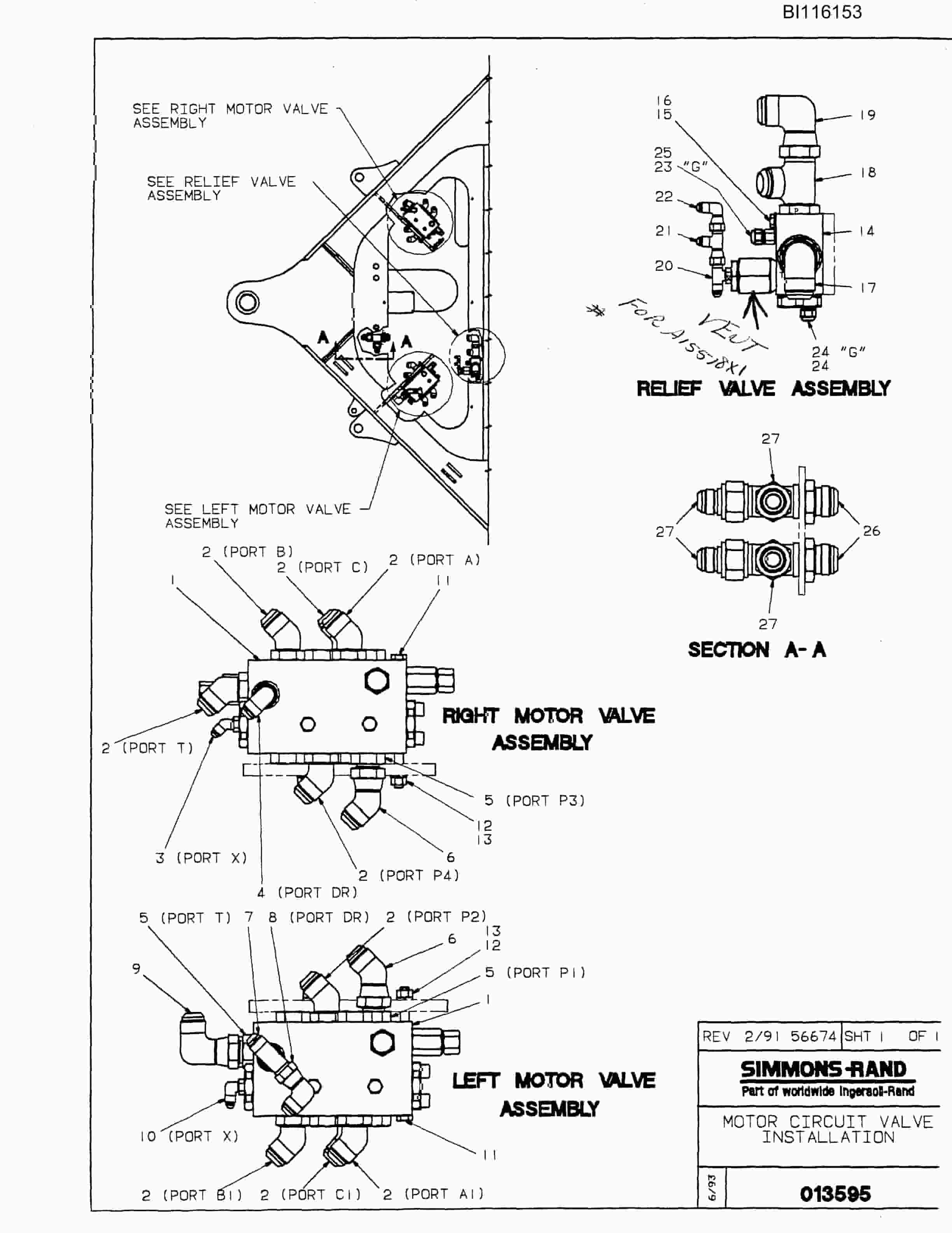 Bucyrus 828B Parts Catalog BI116153-5
