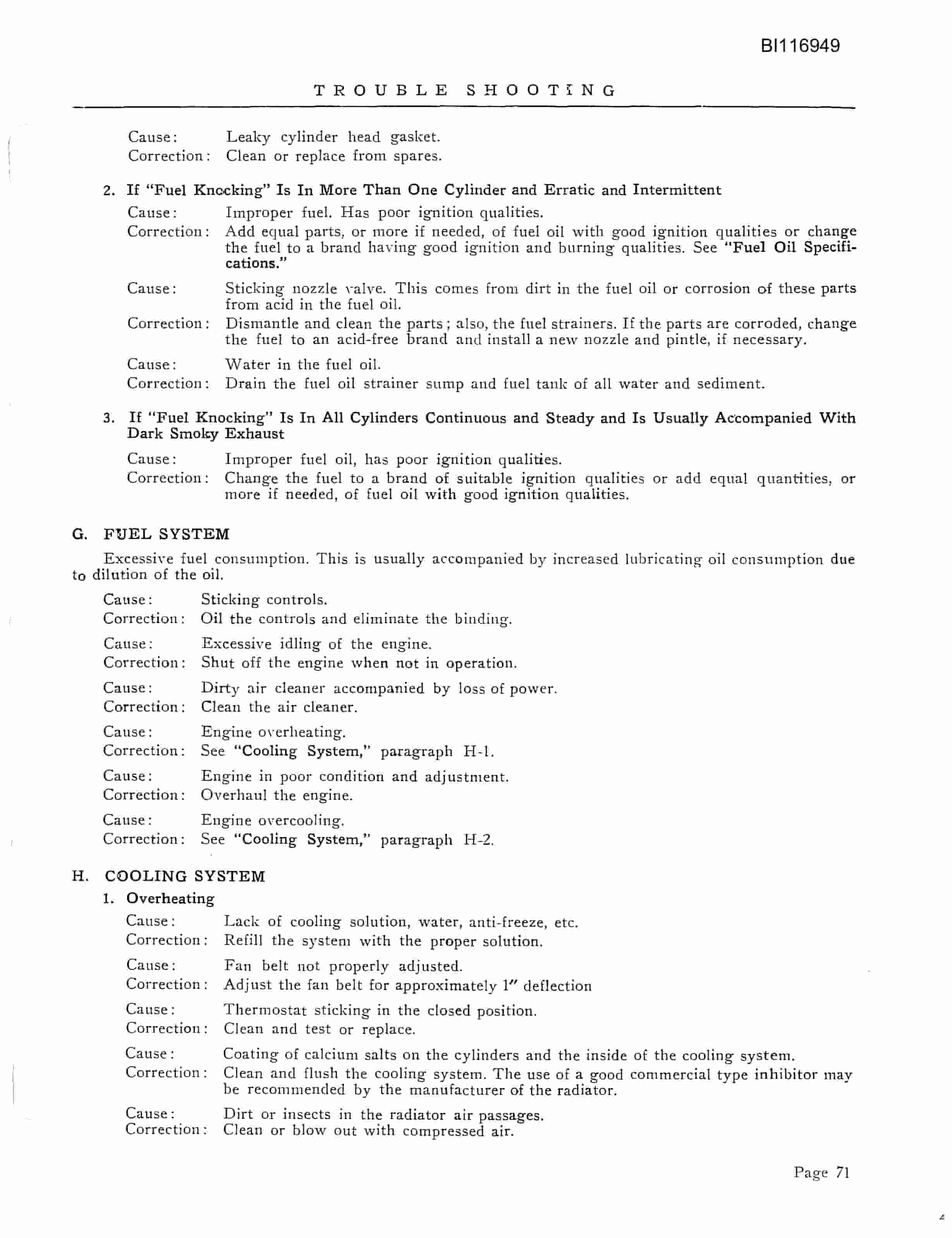 Bucyrus 8400 Technical Manual BI116949-4