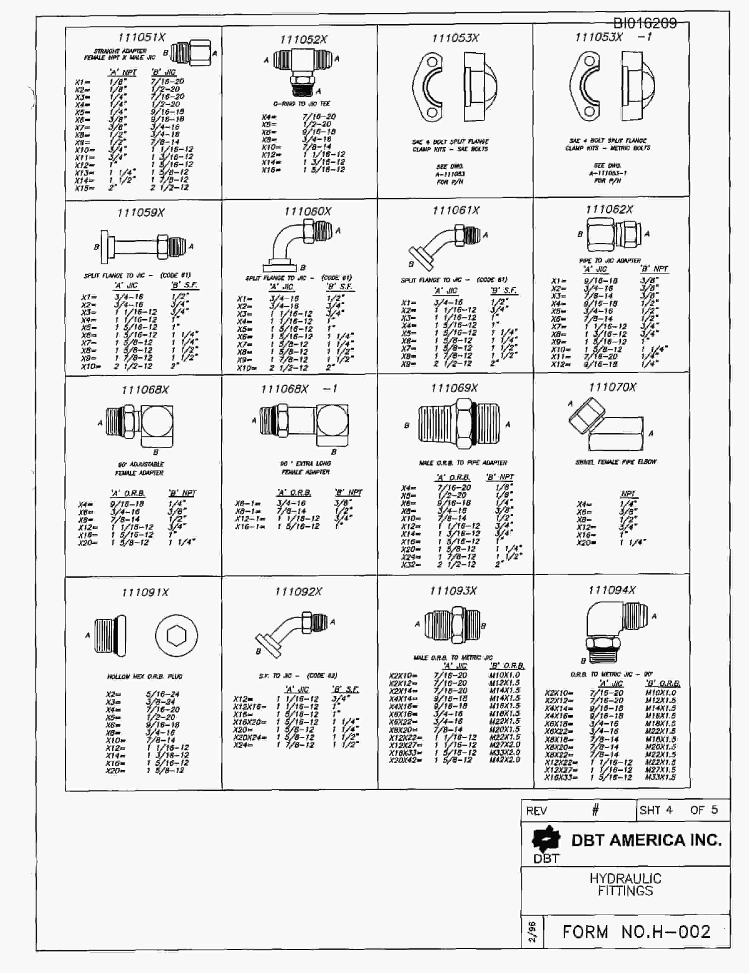Bucyrus 848 Parts Catalog BI016209-4