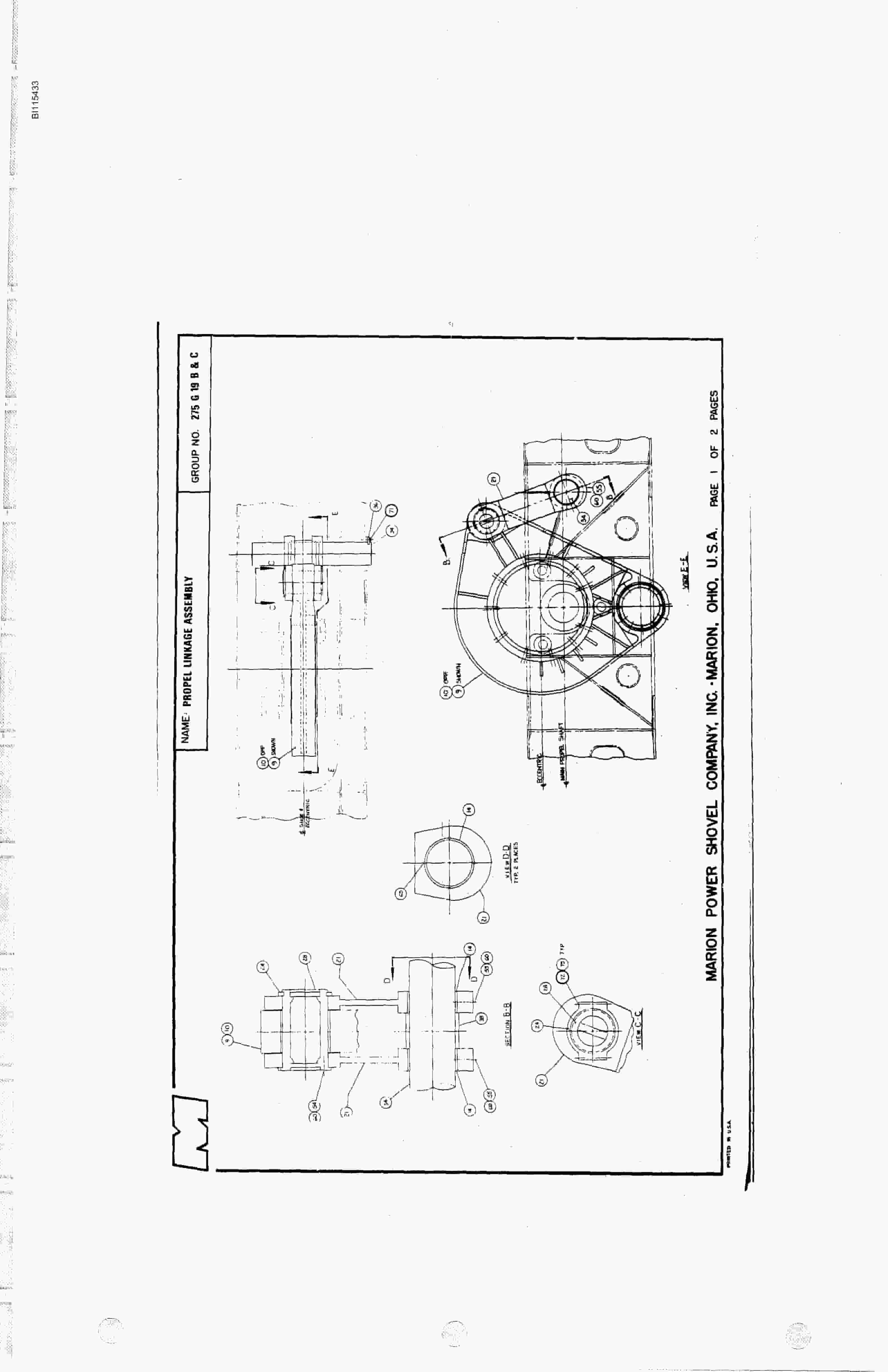 Bucyrus 8750 Parts Catalog BI115433-5