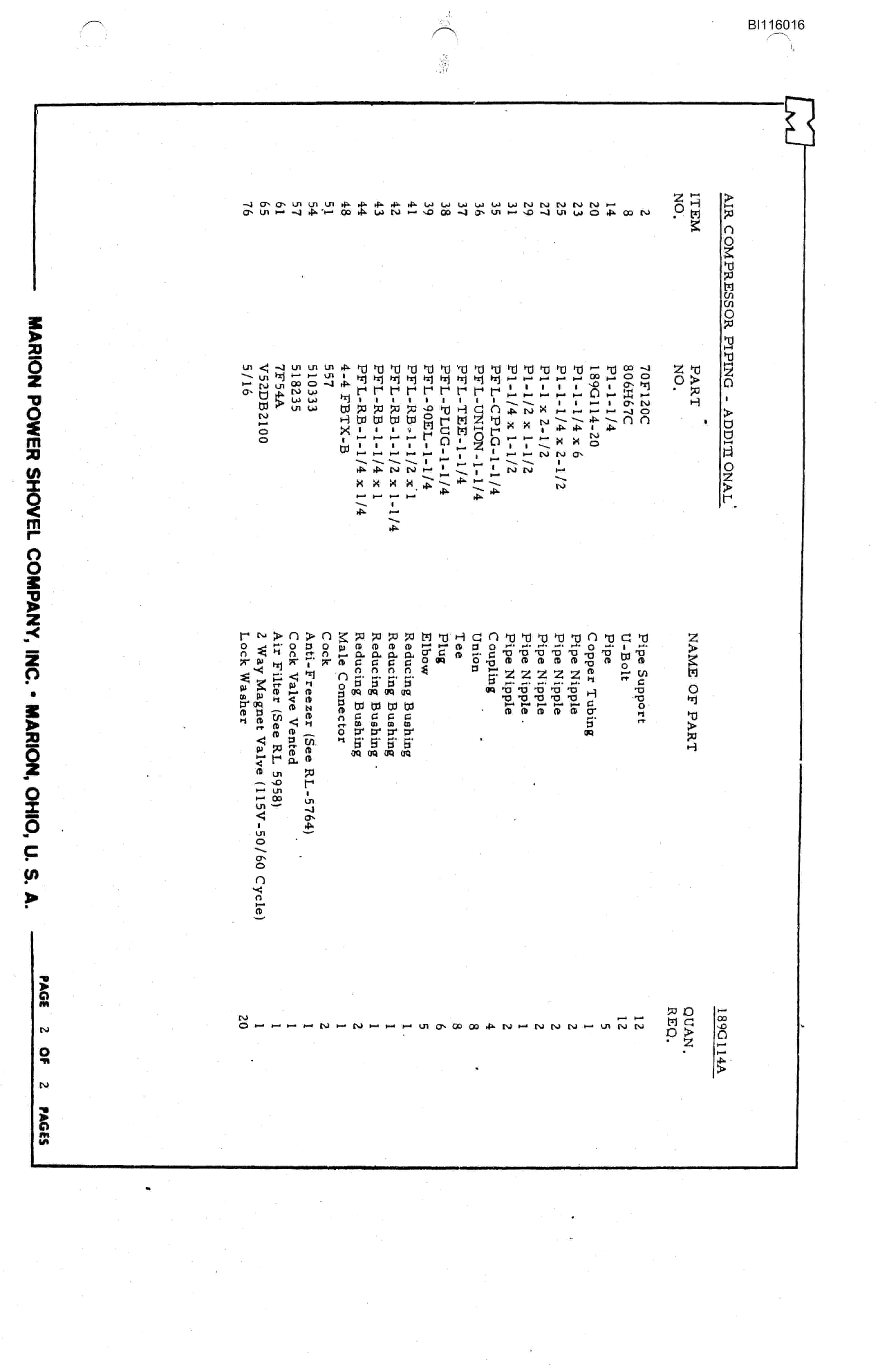 Bucyrus 8750 Technical Manual BI116016-3