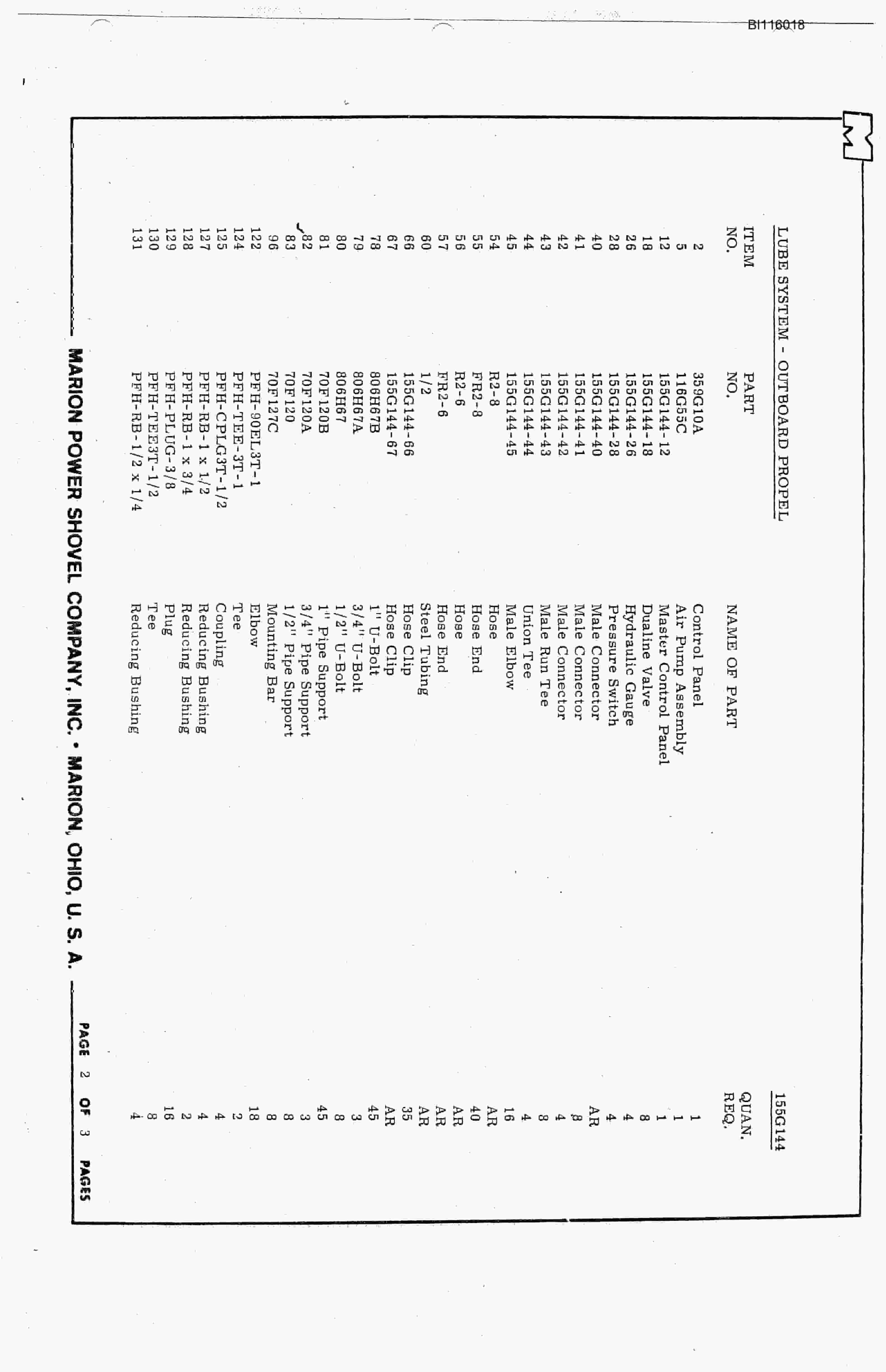 Bucyrus 8750 Technical Manual BI116018-3