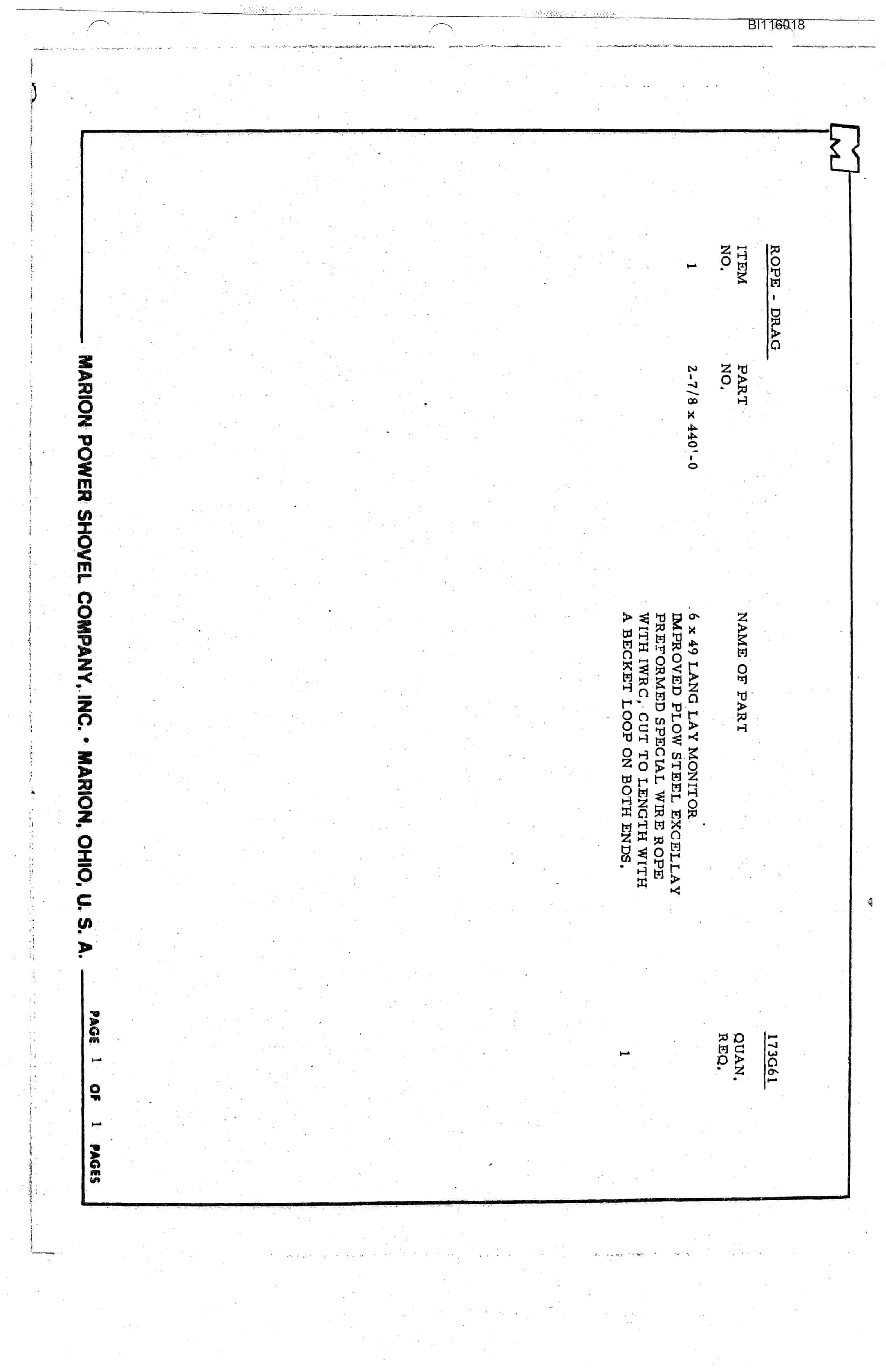 Bucyrus 8750 Technical Manual BI116018-4