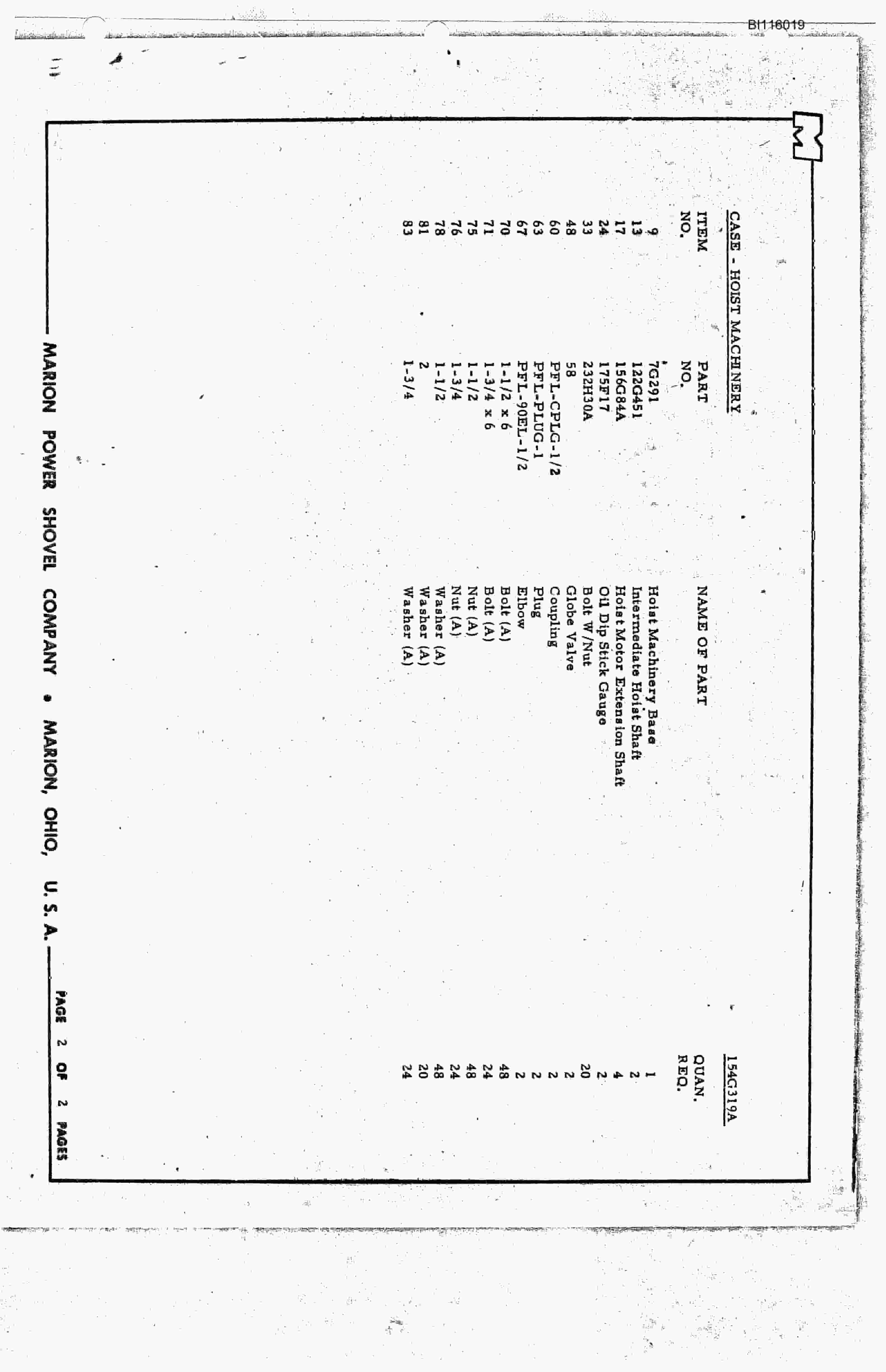 Bucyrus 8750 Technical Manual BI116019-2