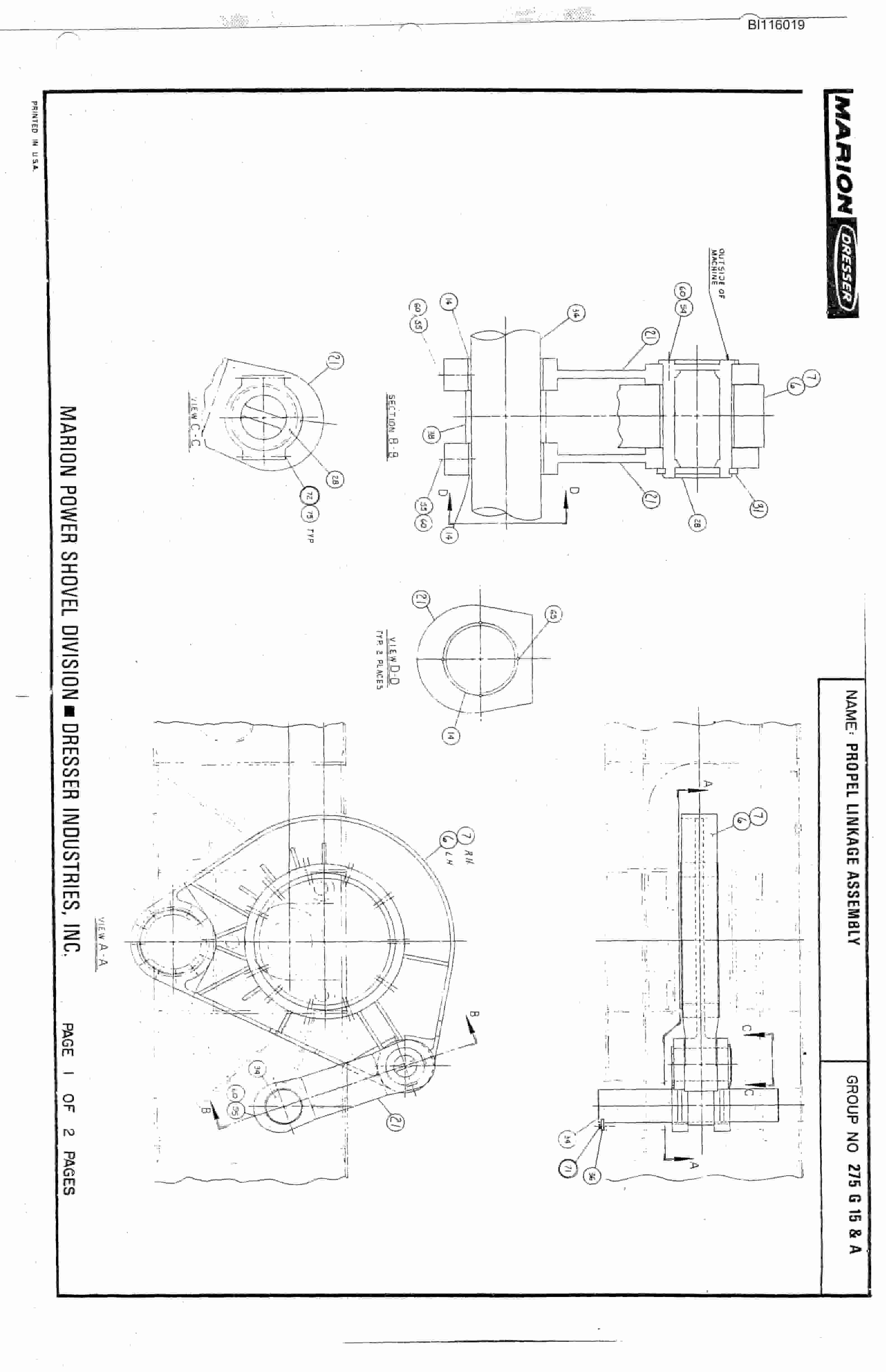 Bucyrus 8750 Technical Manual BI116019-5