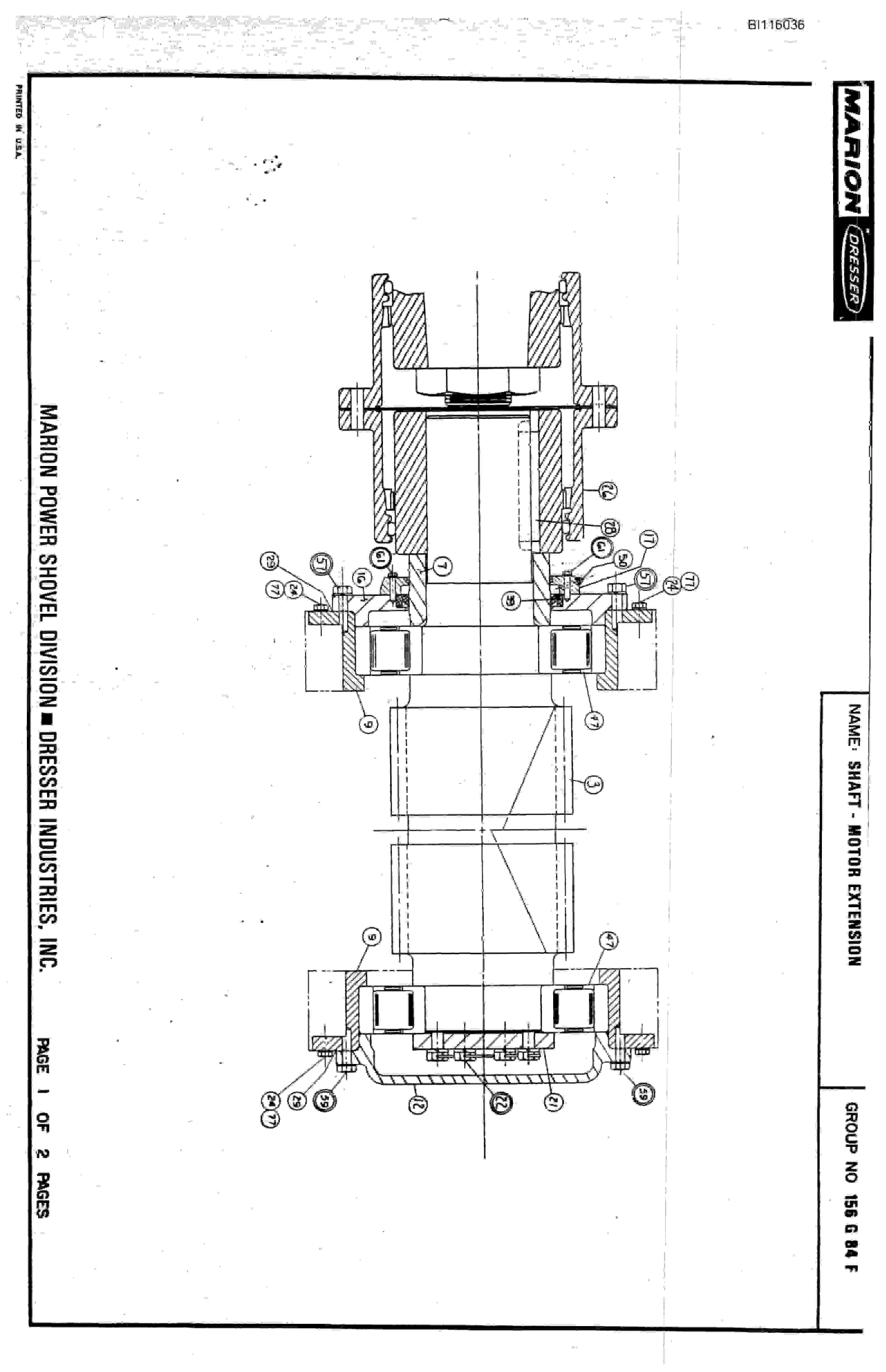 Bucyrus 8750 Technical Manual BI116036-5