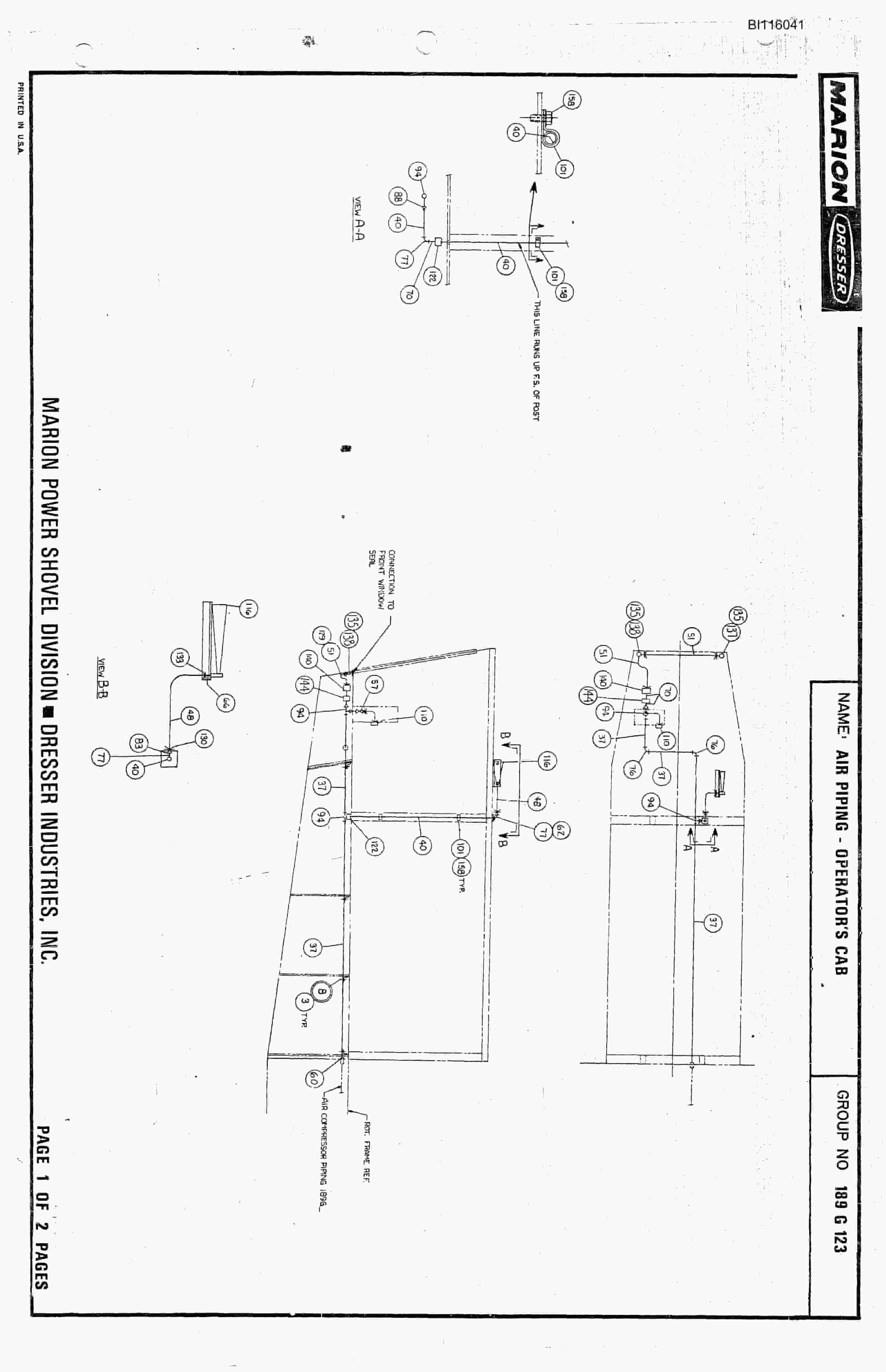 Bucyrus 8750 Technical Manual BI116041-3