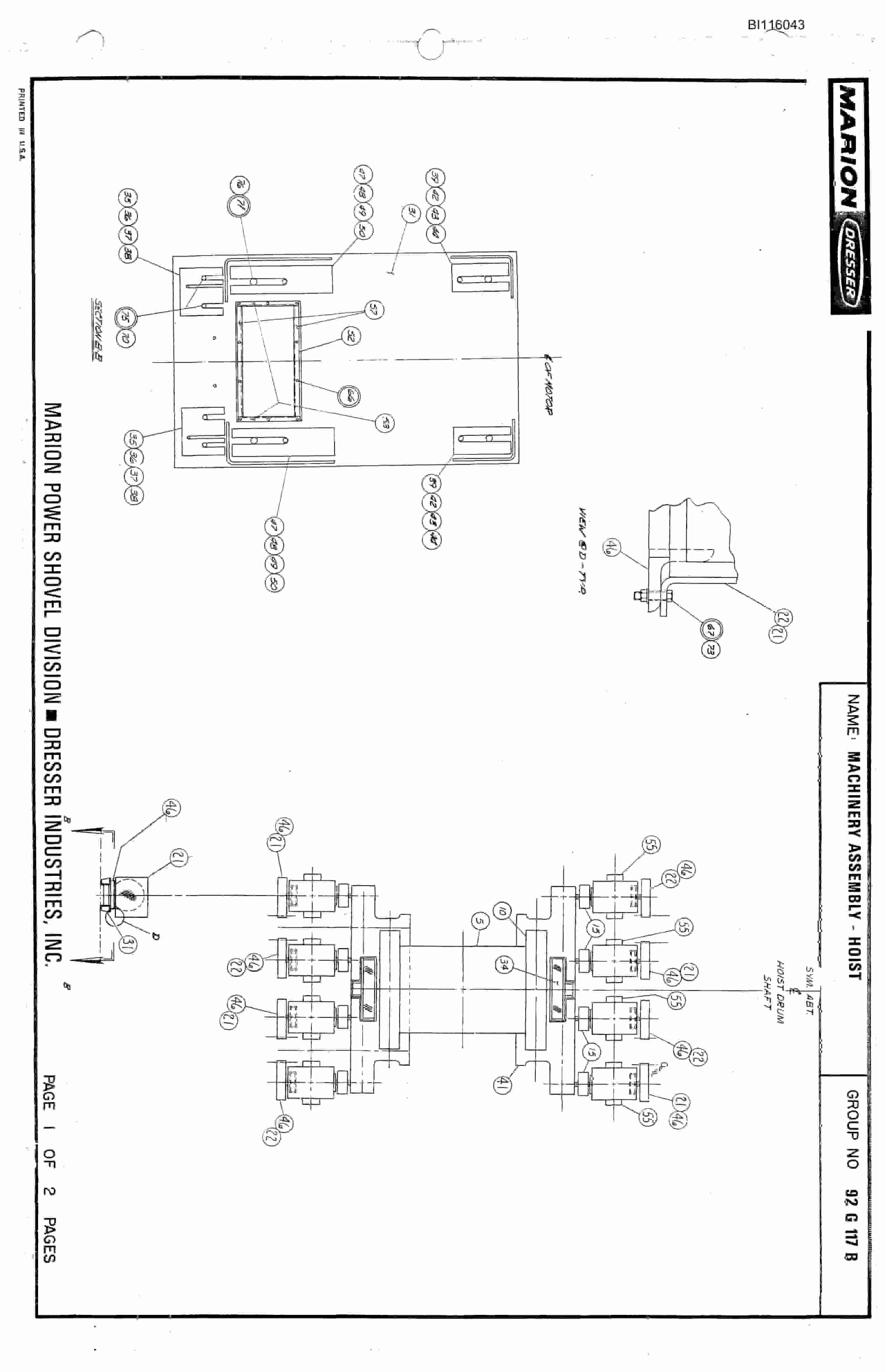 Bucyrus 8750 Technical Manual BI116043-2