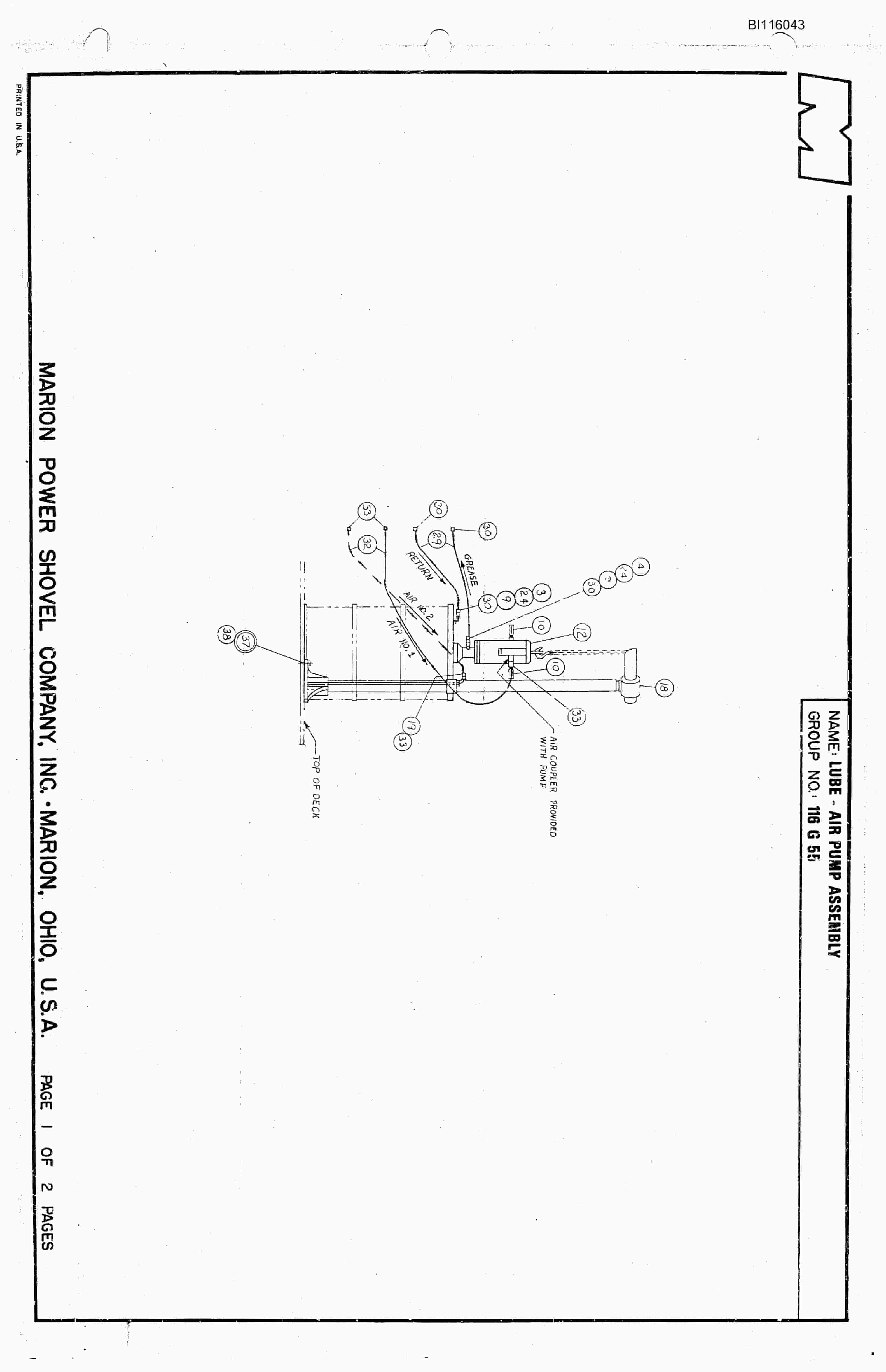 Bucyrus 8750 Technical Manual BI116043-5