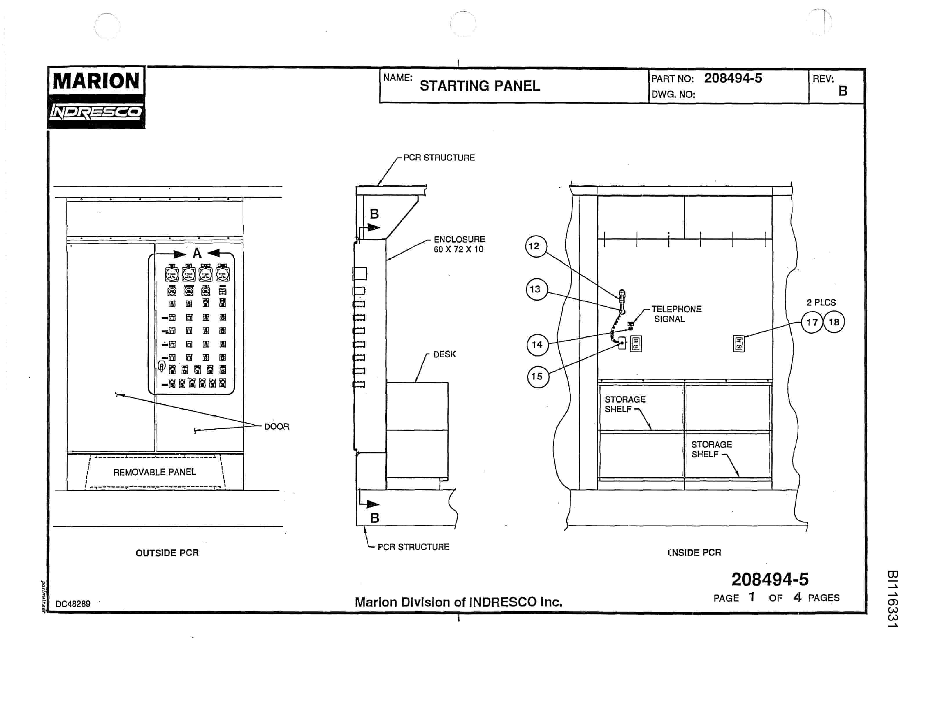 Bucyrus 8750 Walking Dragline Parts Catalog BI116331 Vol 1-4