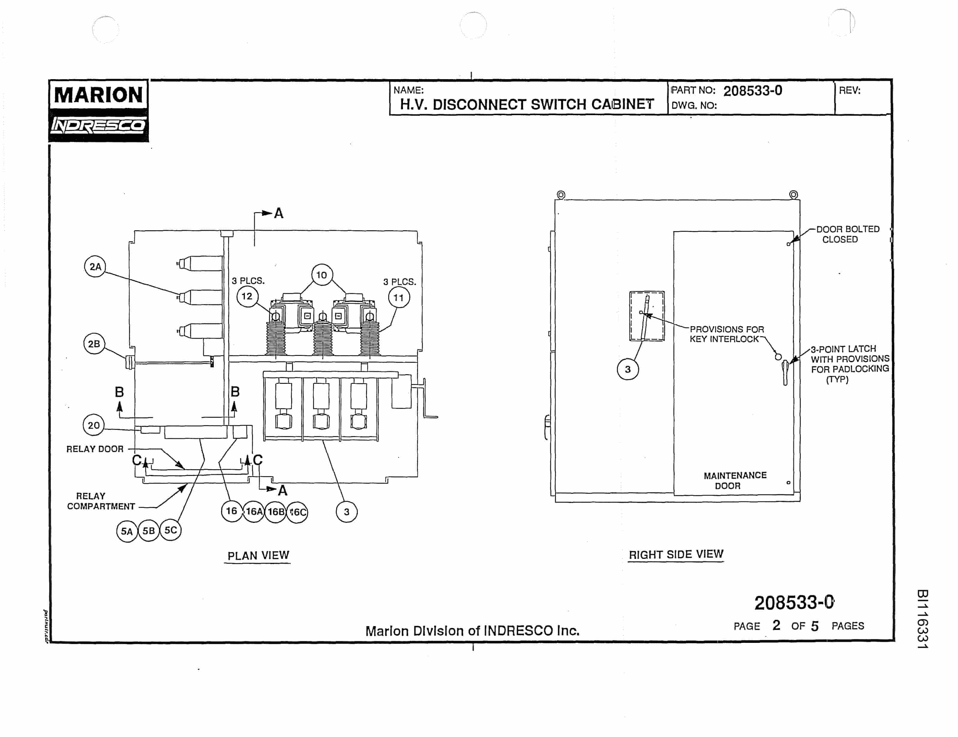 Bucyrus 8750 Walking Dragline Parts Catalog BI116331 Vol 1-5